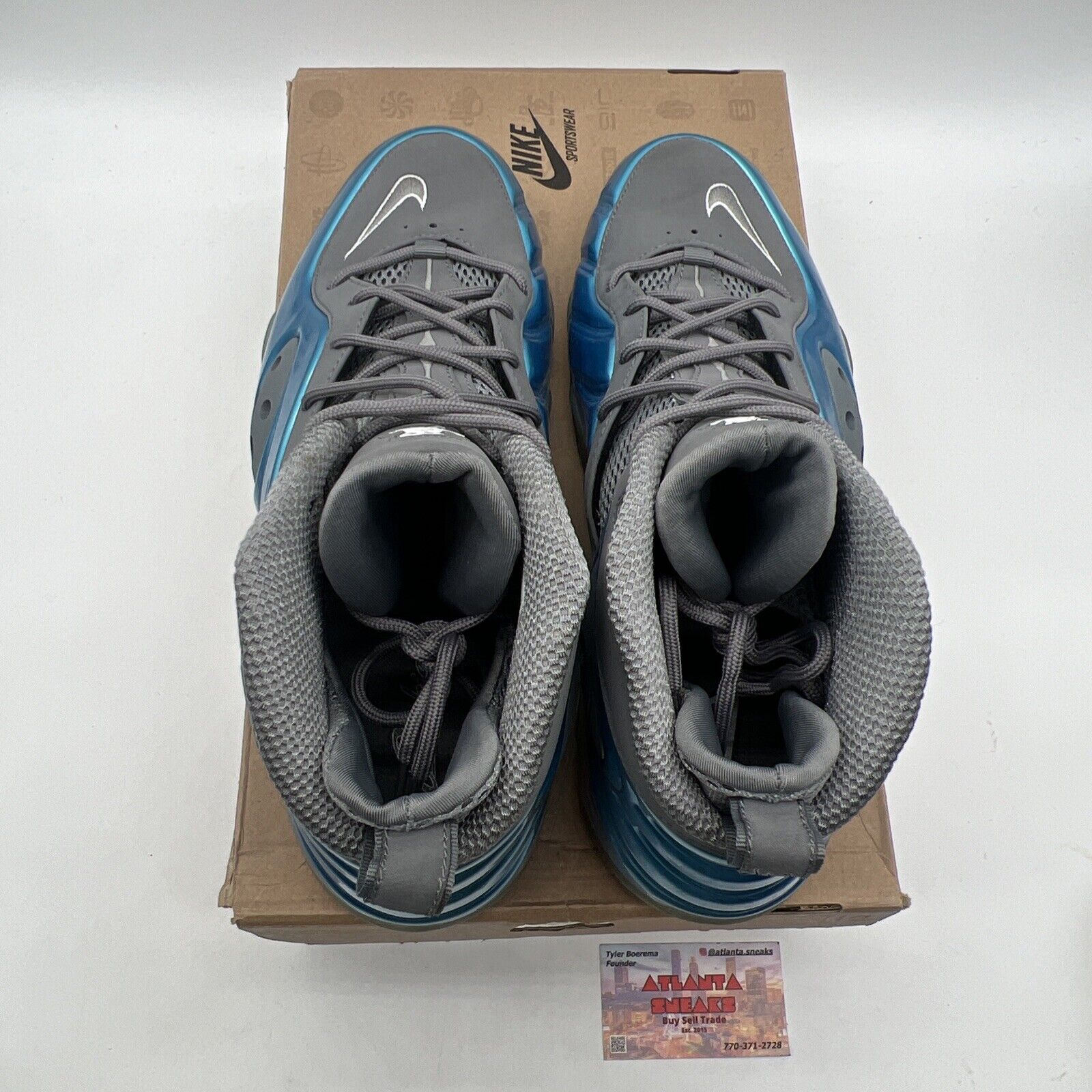 Size 13 - Nike Zoom Rookie Dynamic Blue Grey Suede (472688-402)