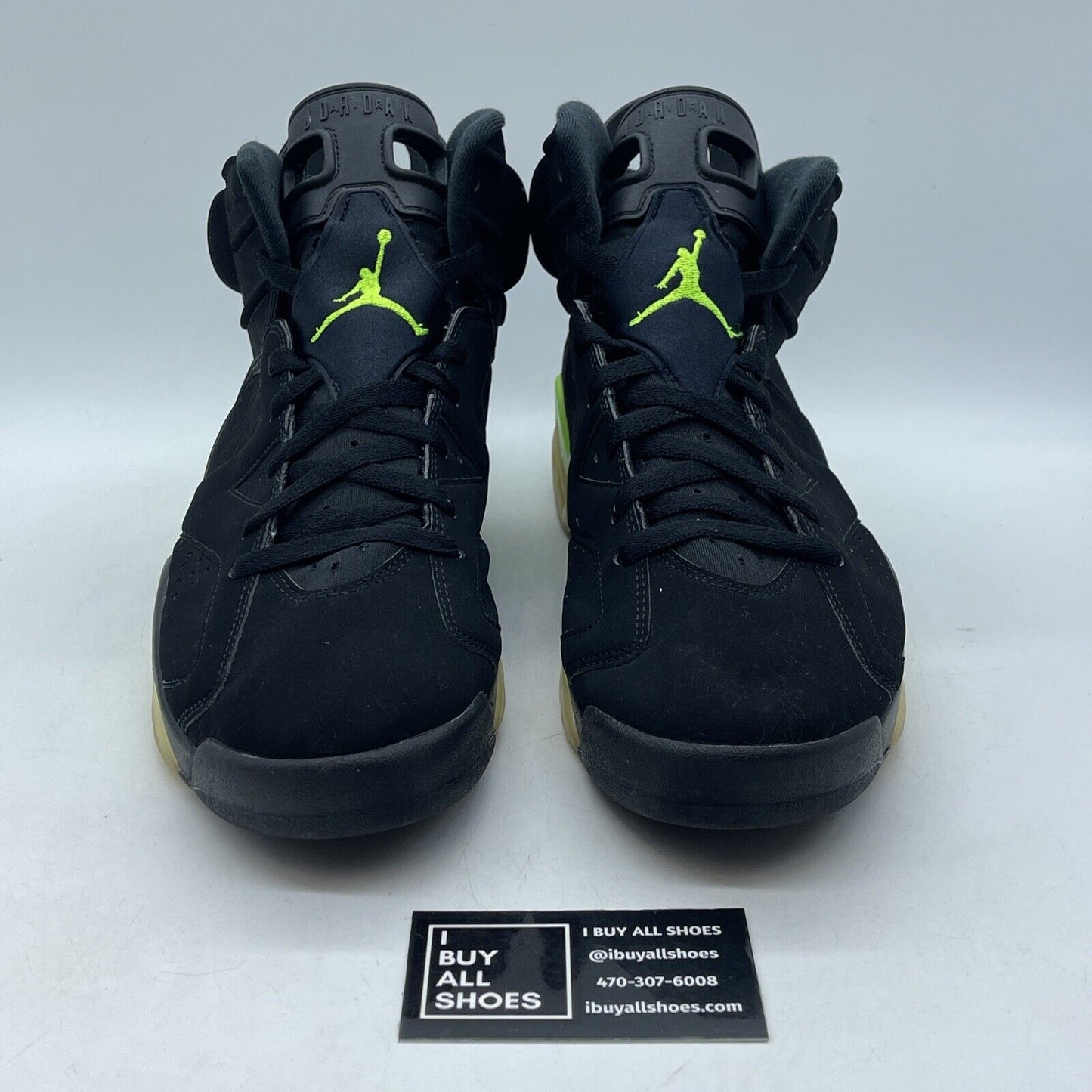 Size 12 - Jordan 6 Retro Electric Green 2021 Black Suede (CT8529-003)