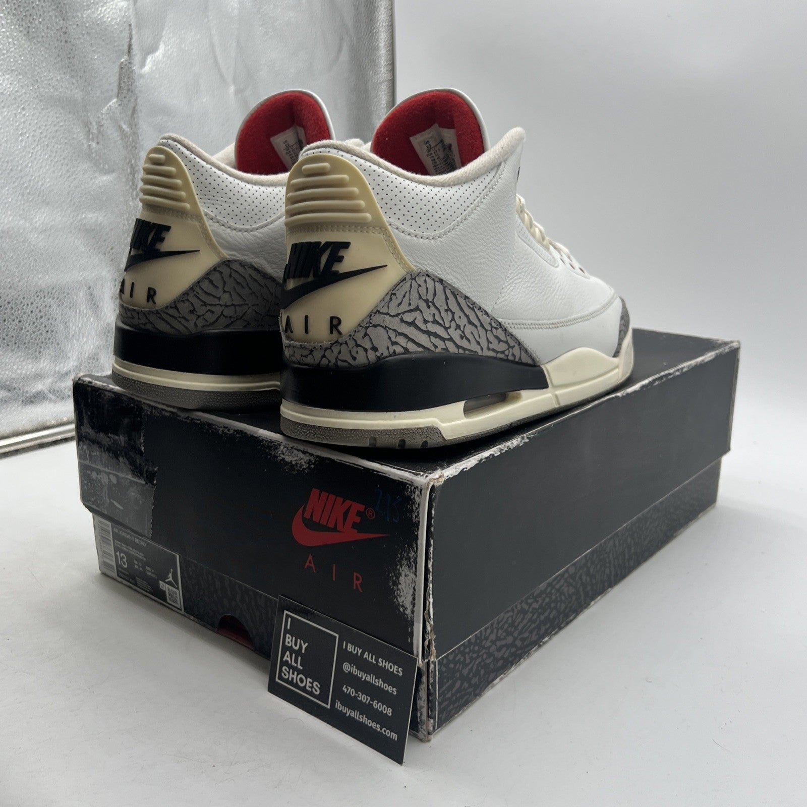 Size 13 - Air Jordan 3 Retro Mid White Cement Reimagined (DN3707-100)