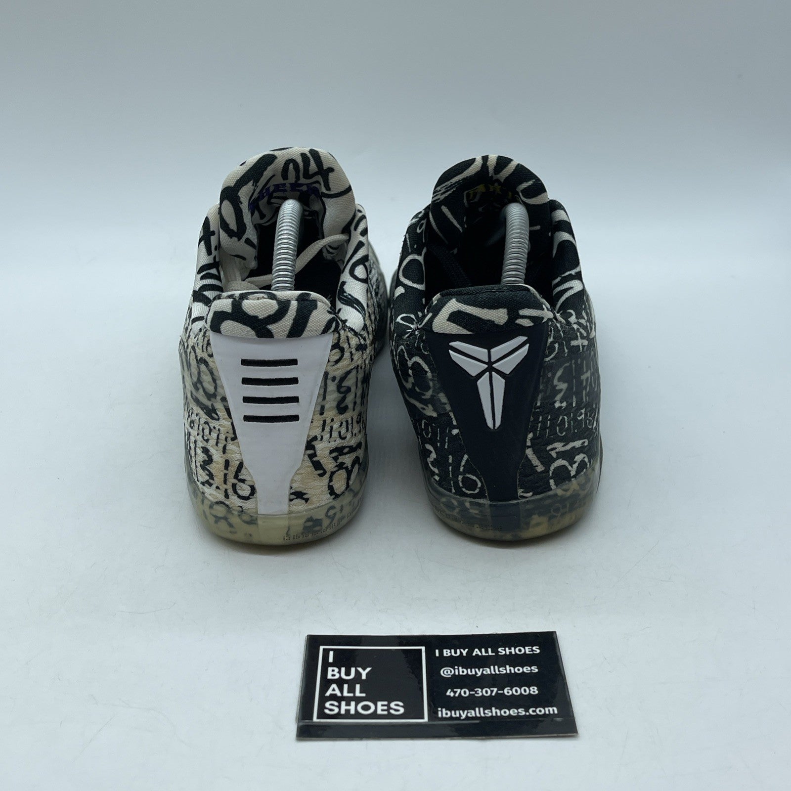 Size 9.5 - Nike Kobe 11 iD Mamba Day White Gold Black Mismatched (865773-992)