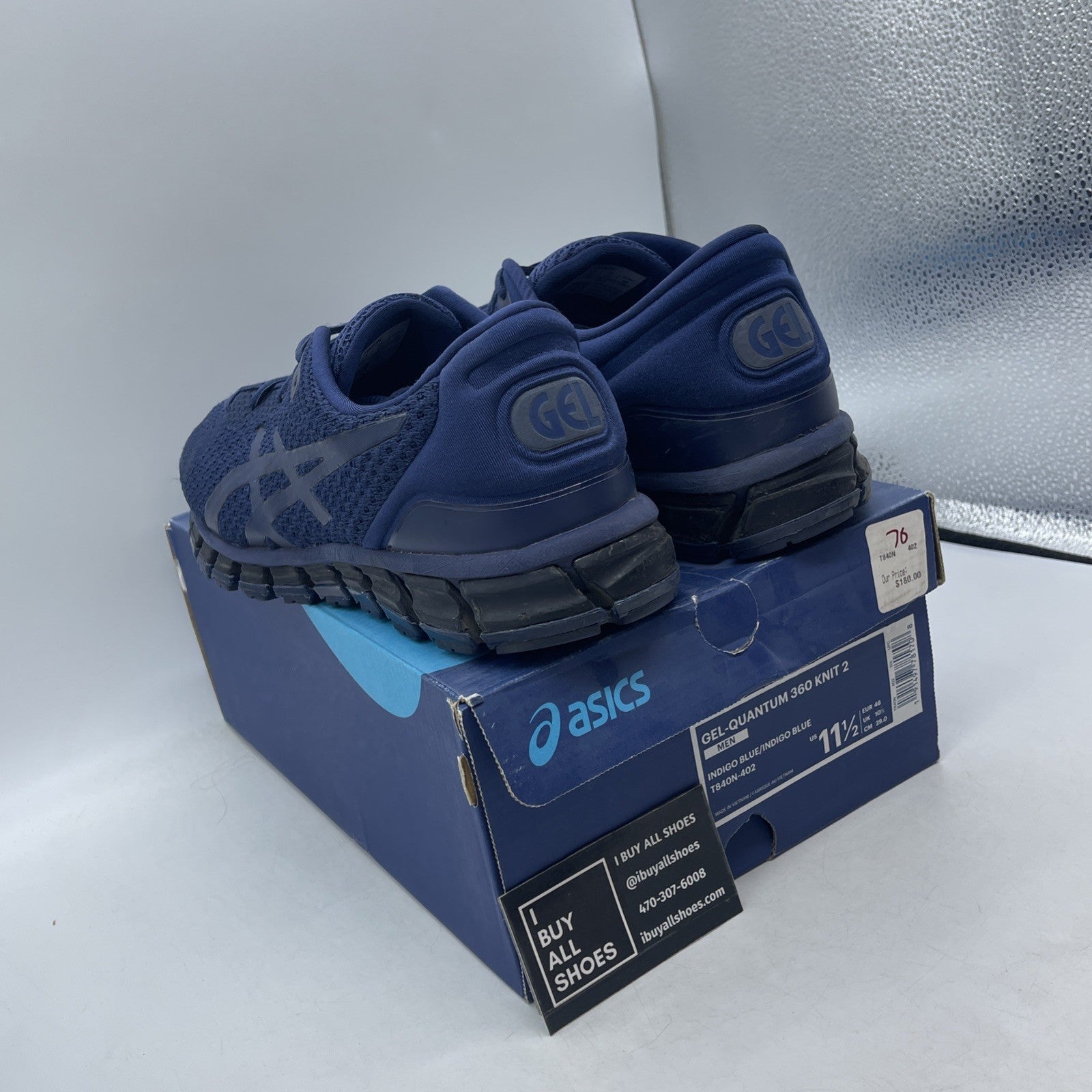 Size 11.5 - ASICS Gel Quantum 360 Knit Navy Blue (T84ON)