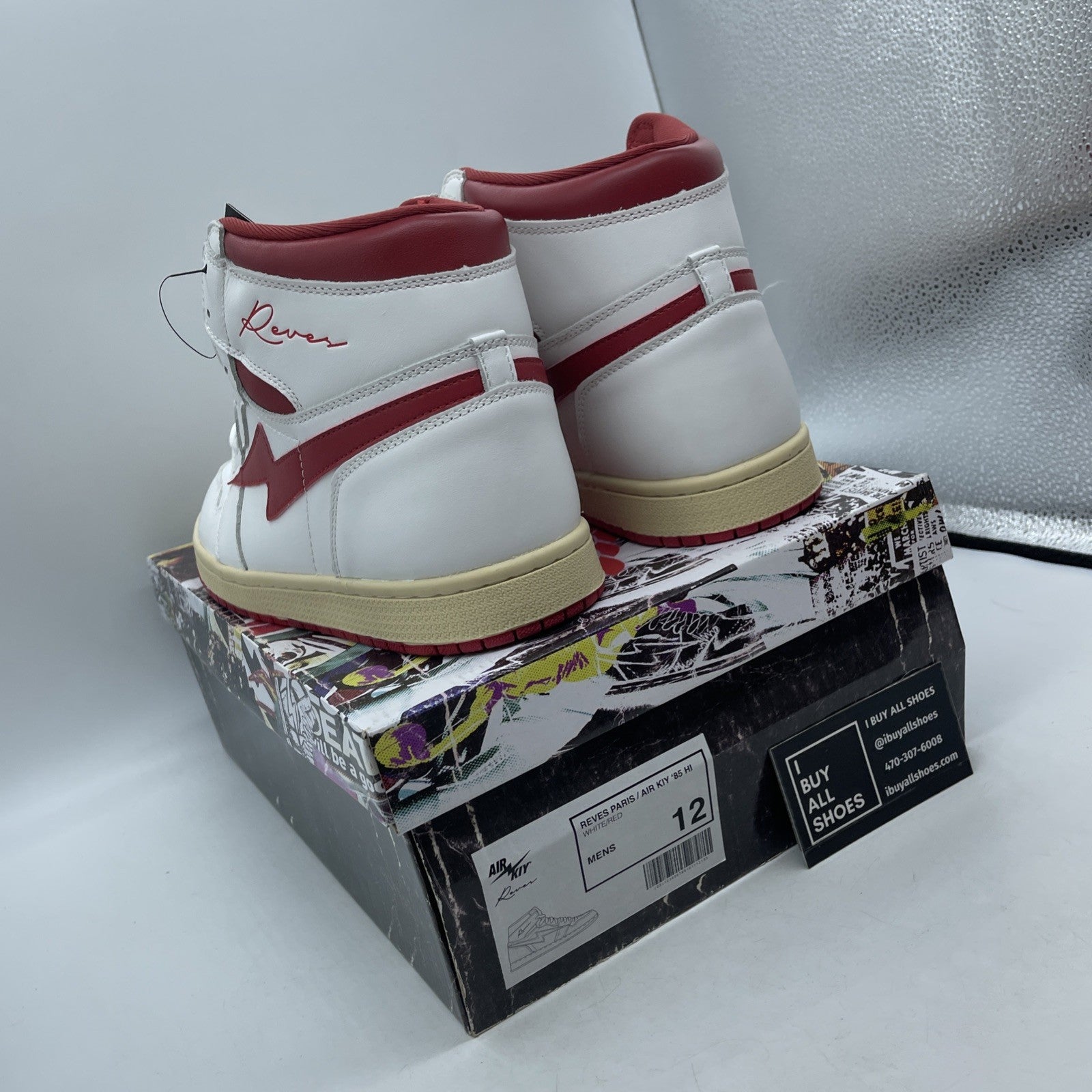 Size 12 - reves paris air kiy White Red