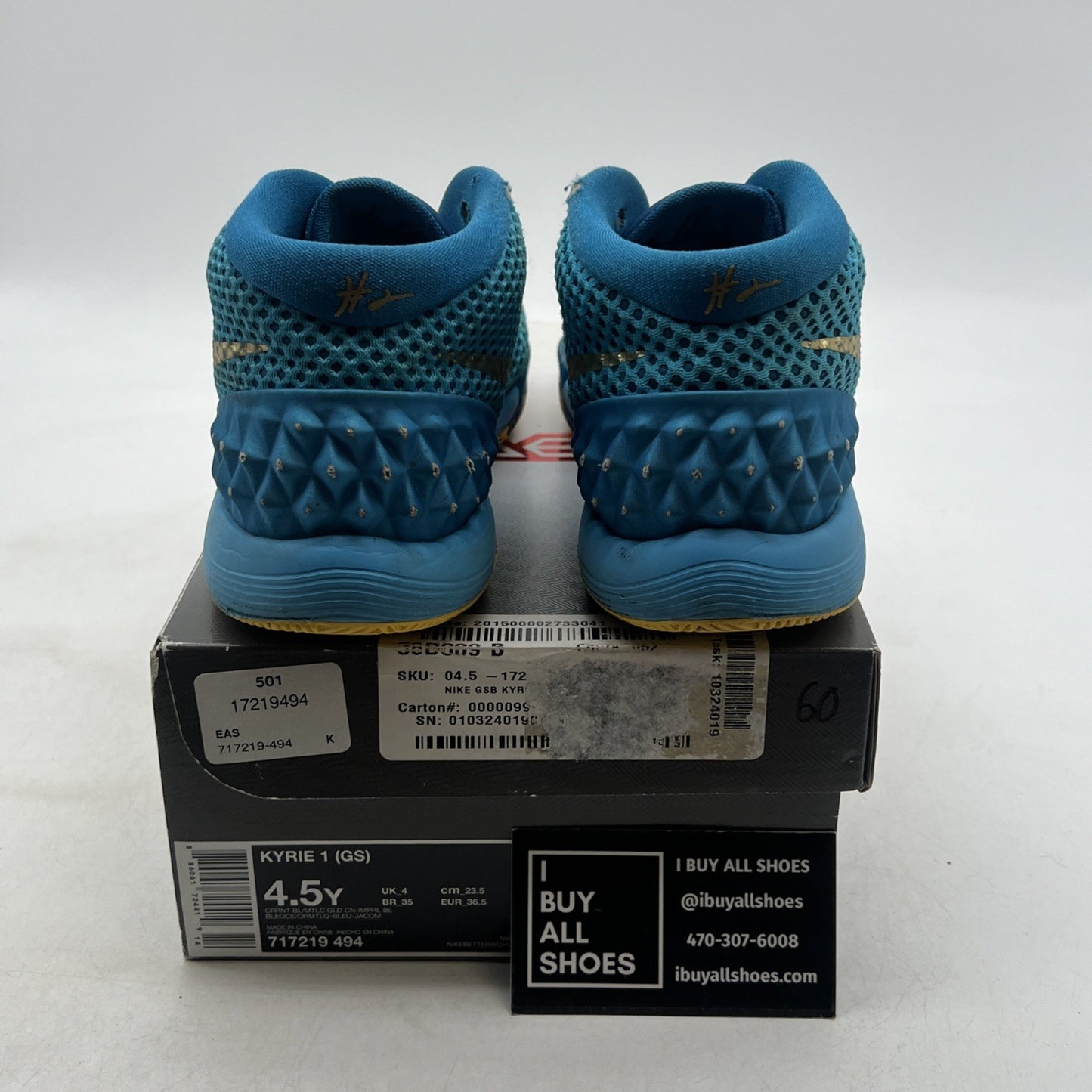 Size 4.5Y - Nike Kyrie 1 Cereal Basketball Sneakers (717219-494)