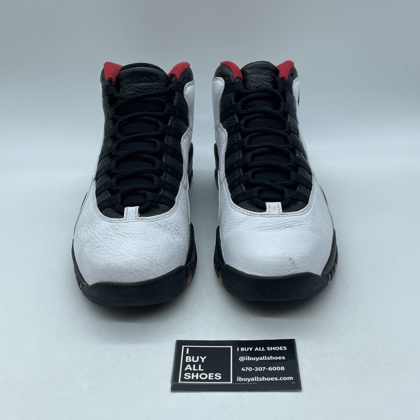 Size 9.5 - Air Jordan 10 Double Nickel Black White Leather (310805-102)