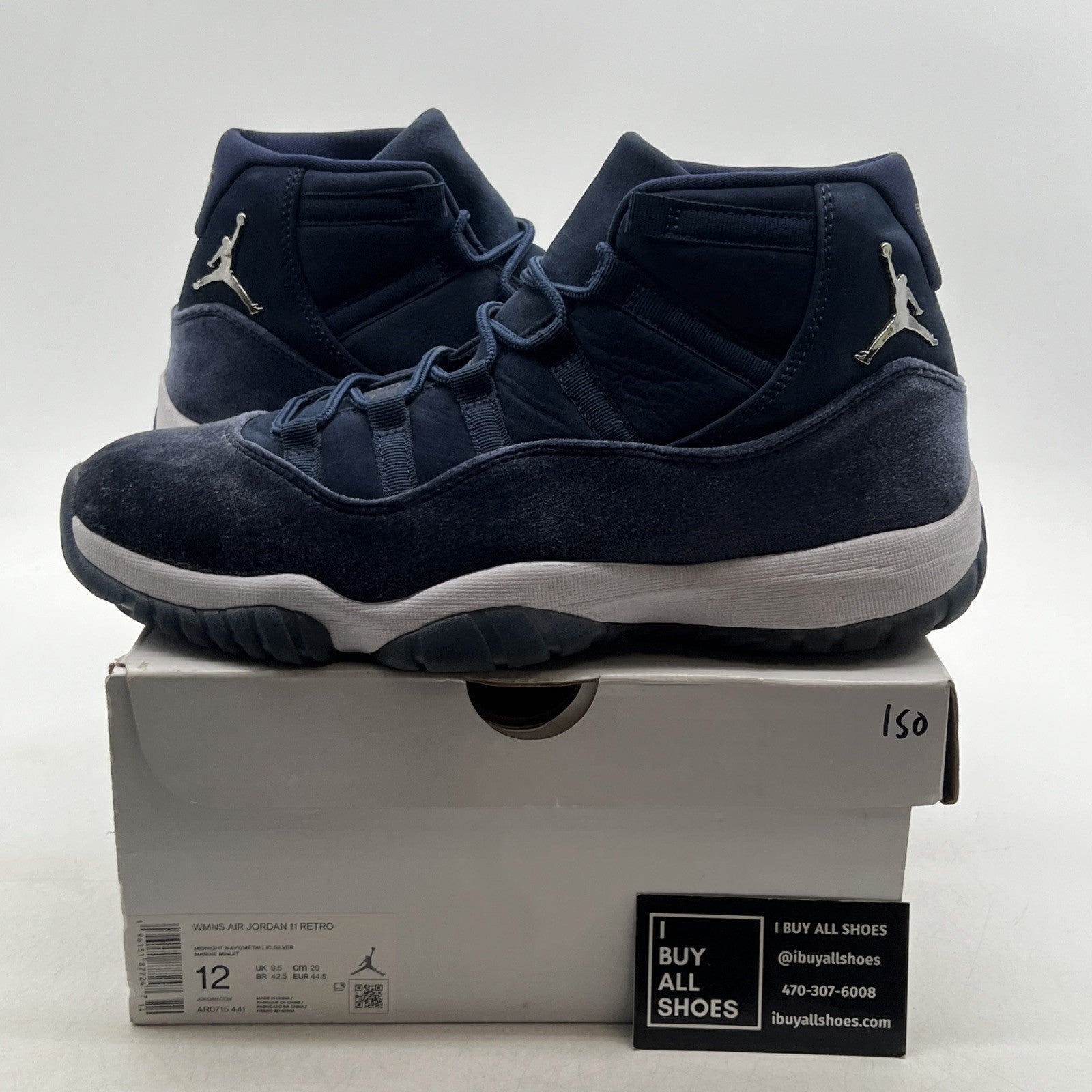 Size 12 - Air Jordan 11 Midnight Navy Velvet 2022 (AR0715-441)