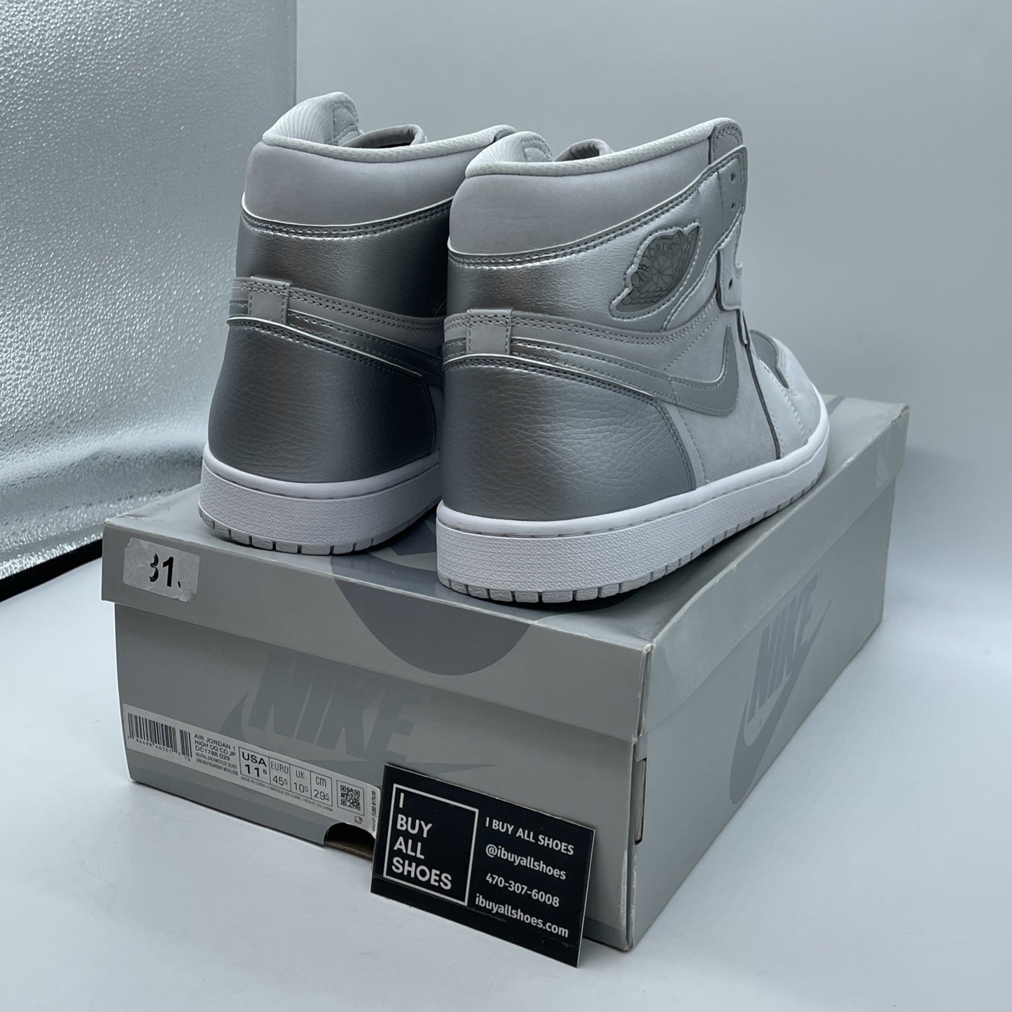 Size 11.5 - Air Jordan 1 Retro OG CO.JP High Tokyo Silver Suede (DC1788-029)