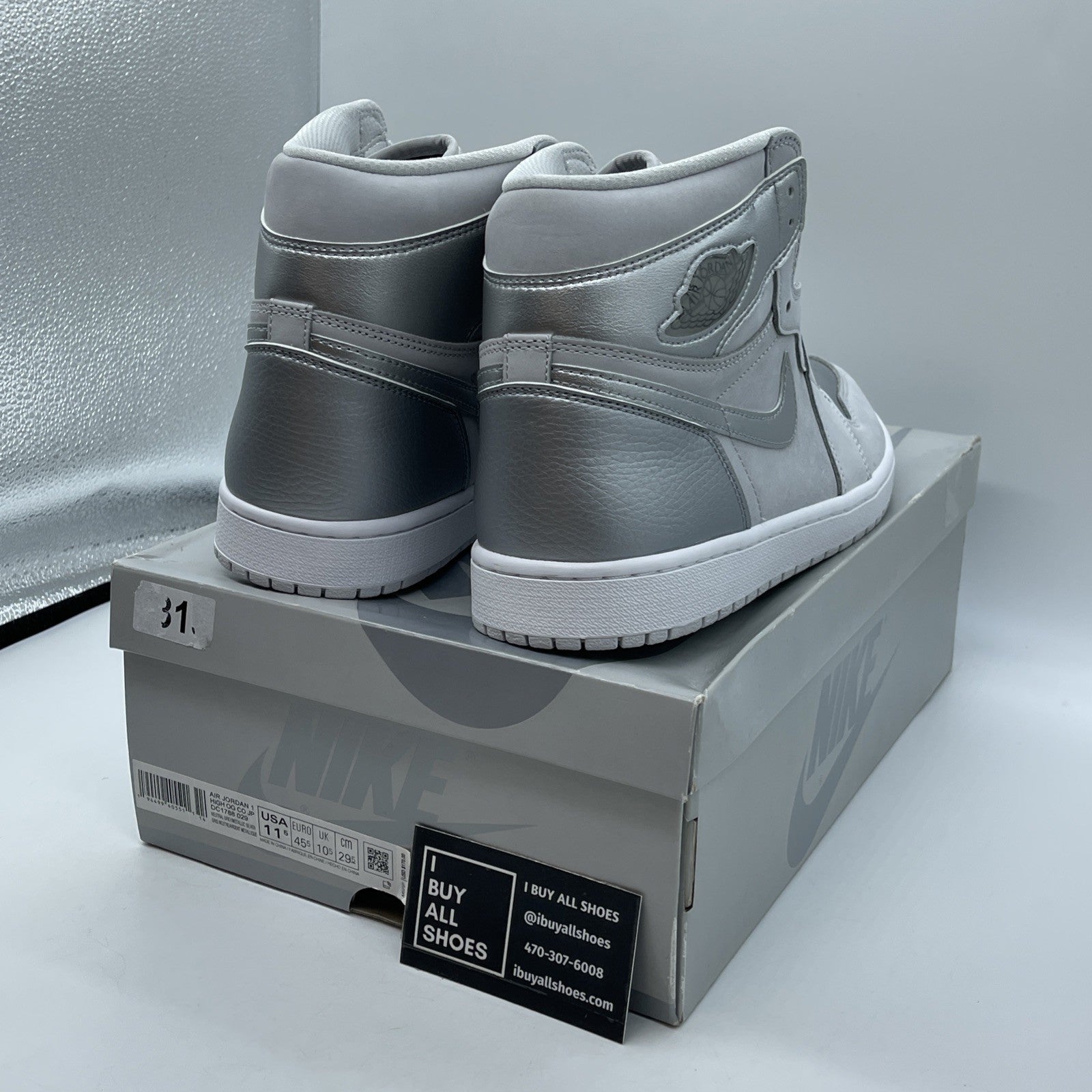 Size 11.5 - Air Jordan 1 Retro OG CO.JP High Tokyo Silver Suede (DC1788-029)