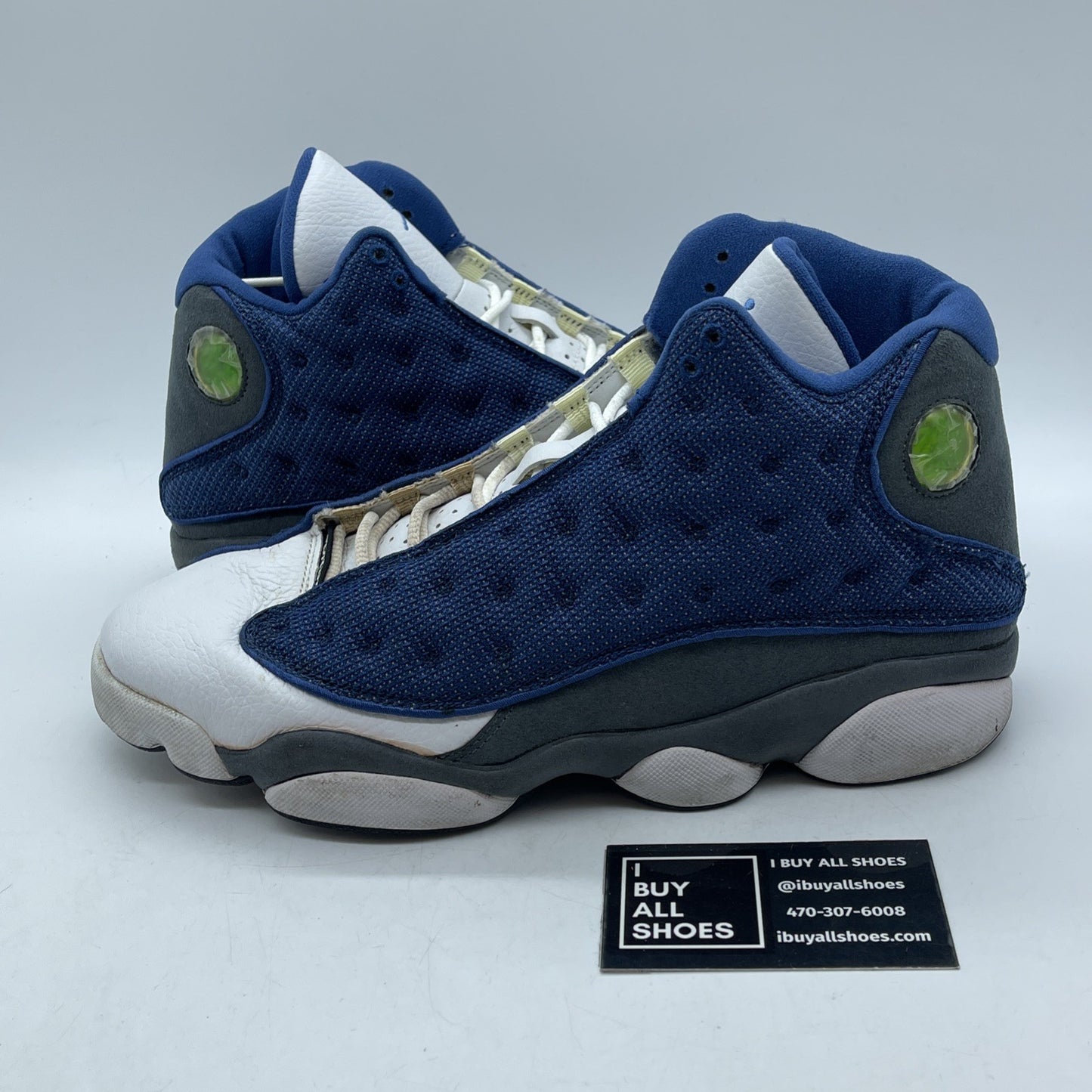 Size 9 - Air Jordan 13 Retro 2005 Flint Blue Grey White Suede (310004-441)