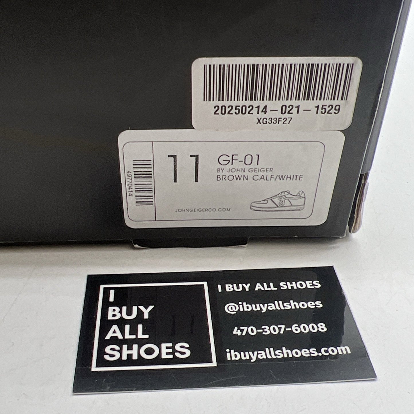 Size 11 - John Geiger GF-01 Sneakers Calf Hair Mens