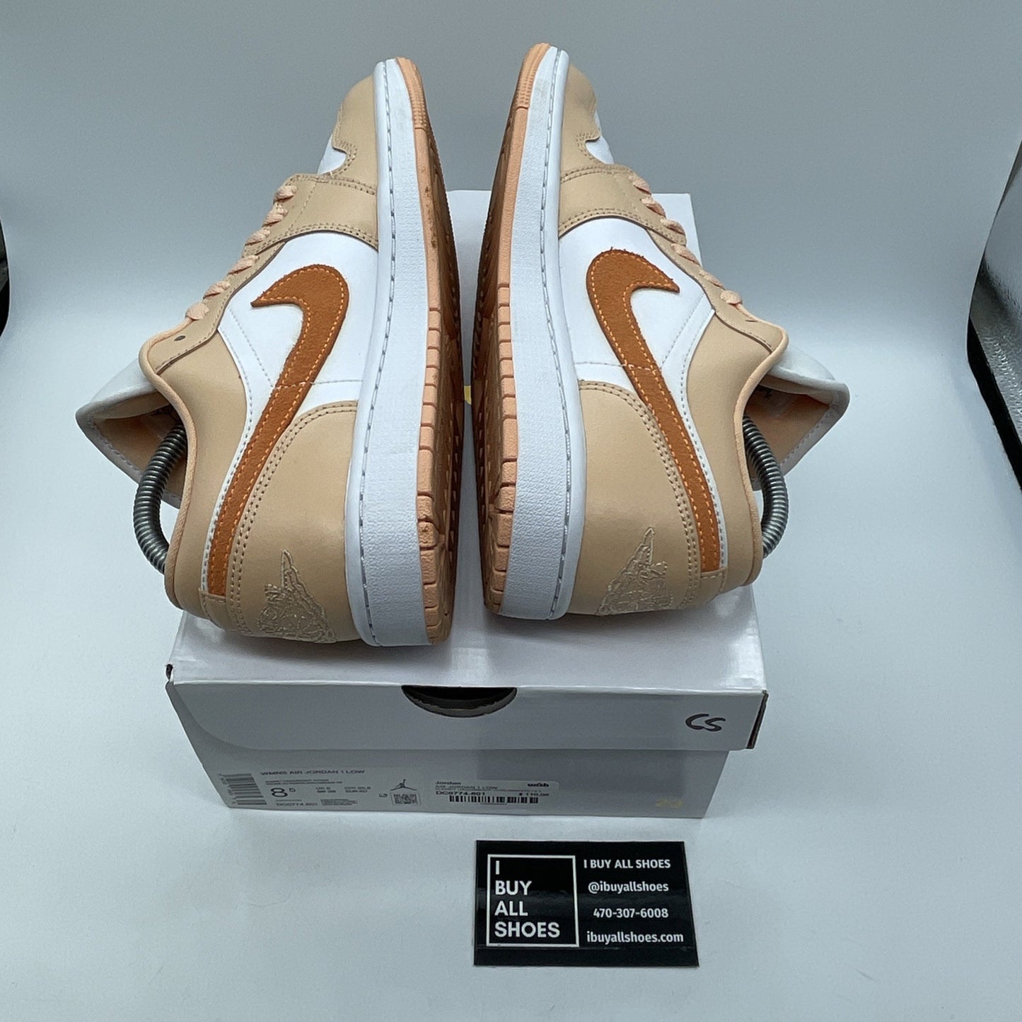 Size 8.5W - Nike Air Jordan 1 Low 'Sunset Haze' Orange White (DC0774-801)