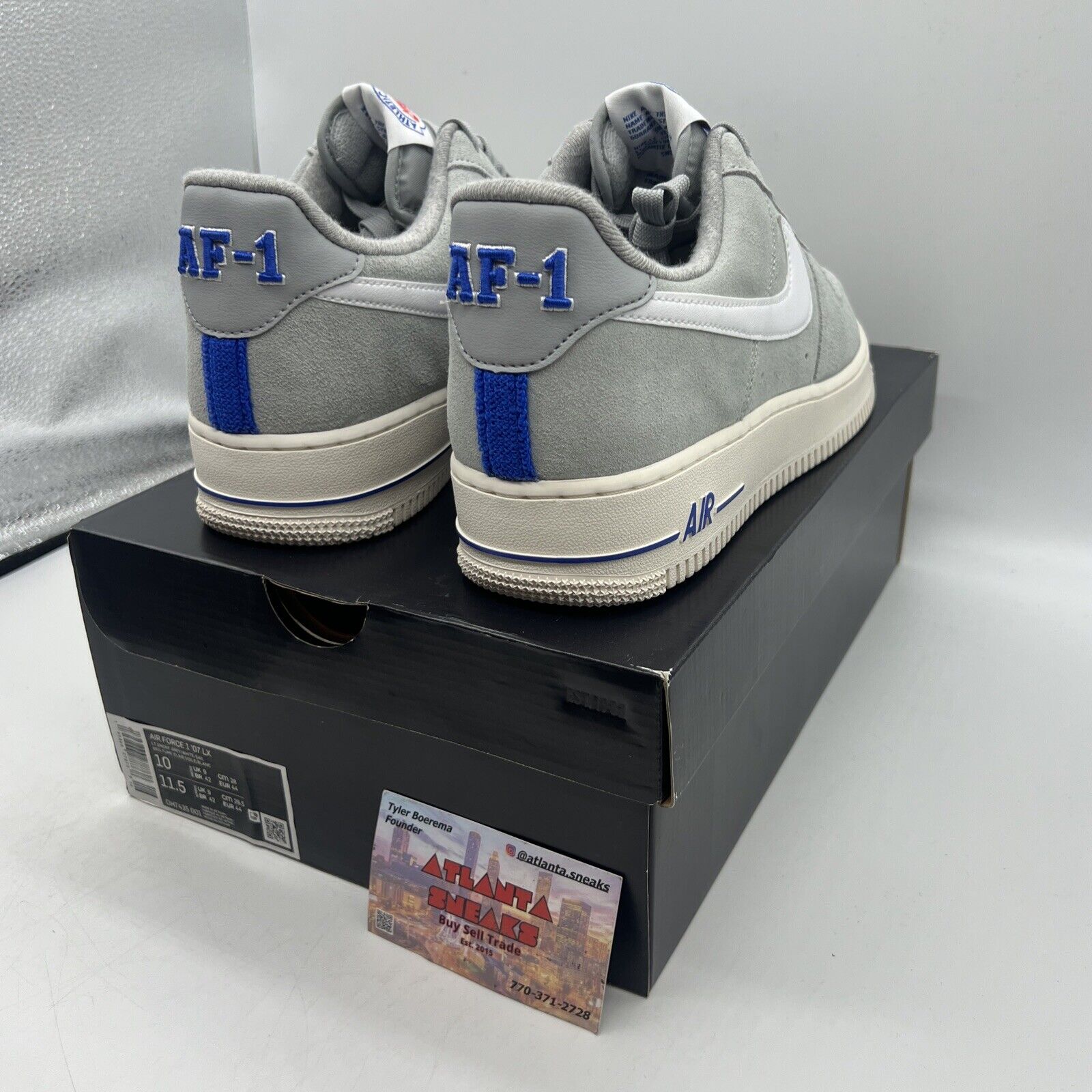 Size 10 - Nike Air Force 1 Low Athletic Club Light Smoke Gray 2022 Brand New