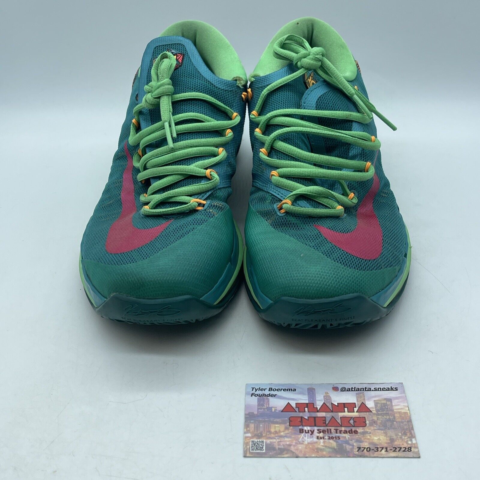 Size 9.5 - Nike KD 6 Elite Hero Pack Green Blue Pink Orange (642838-300)