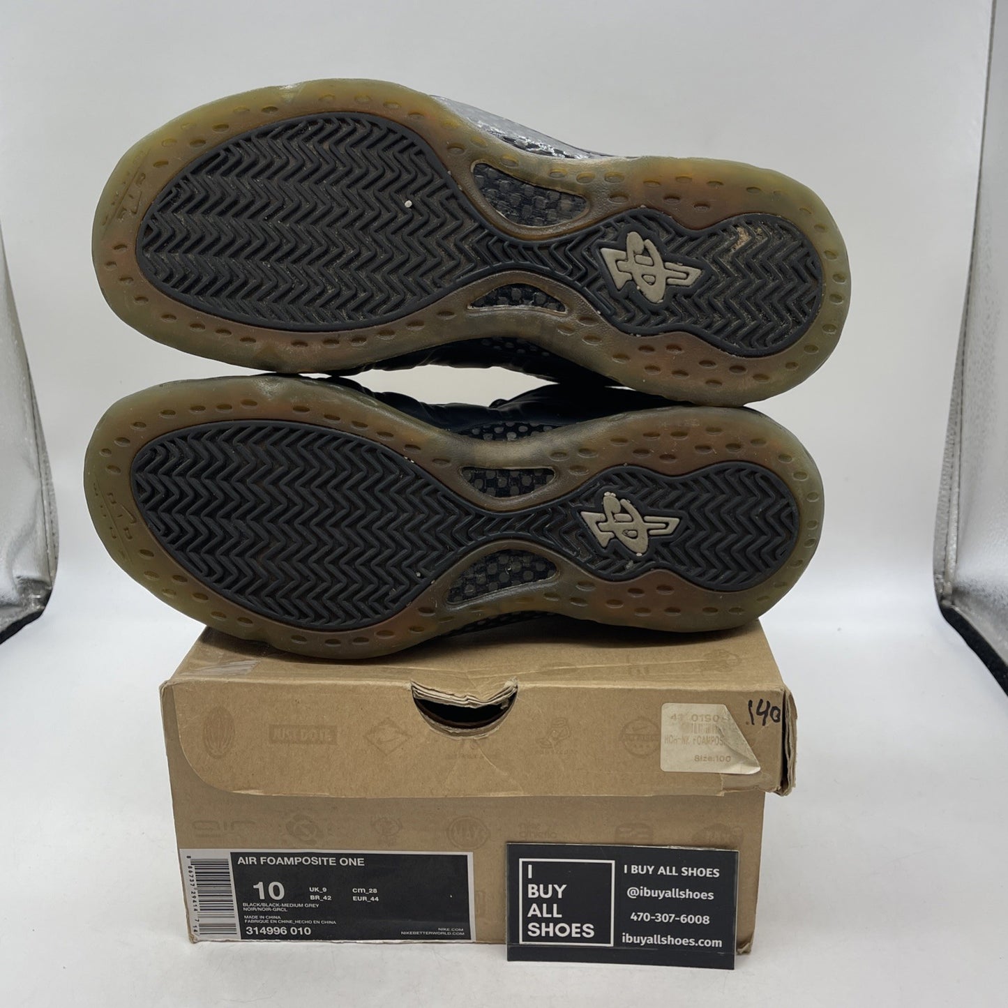 Size 10 - Nike Air Foamposite One Stealth (314996-010)