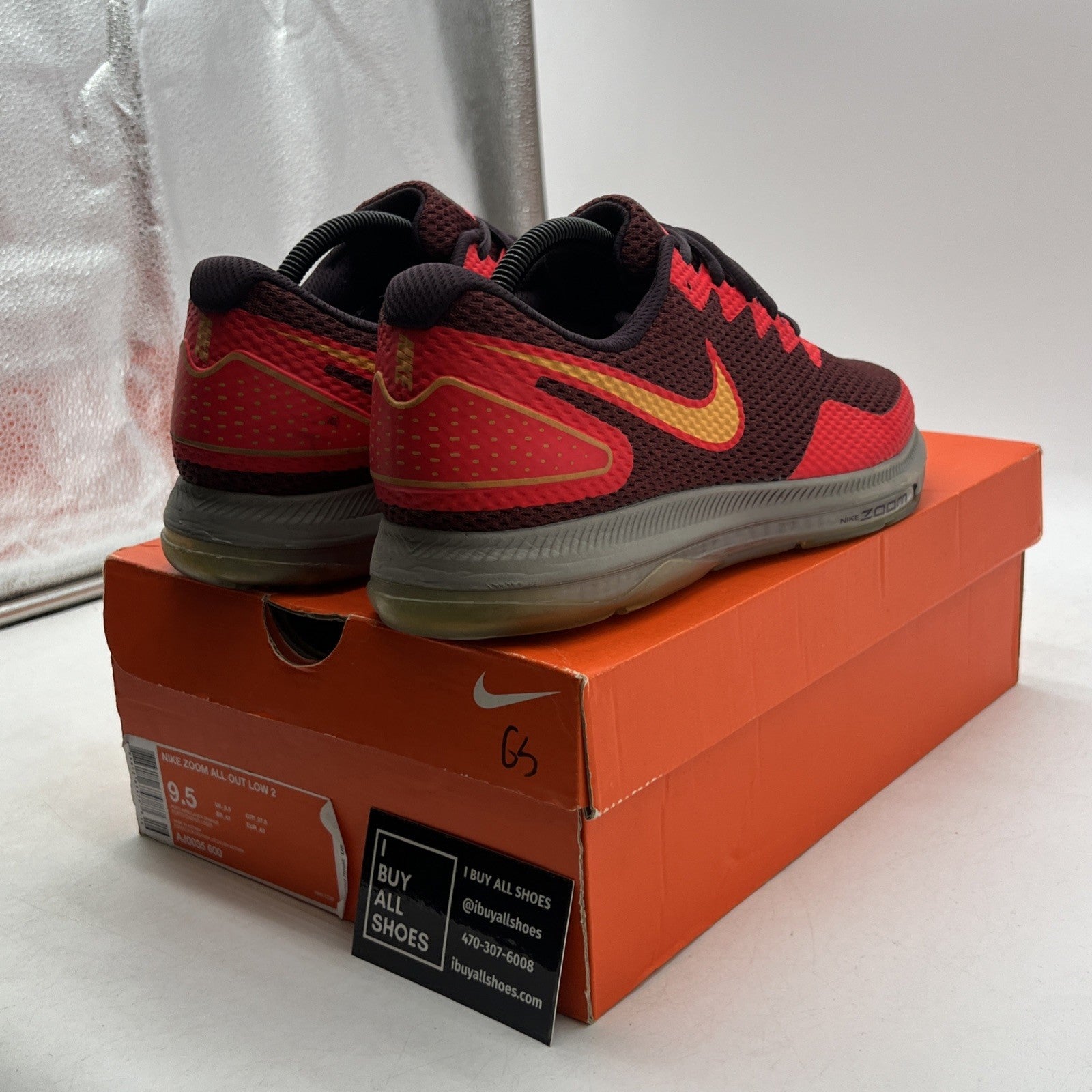Size 9.5 - Nike Zoom All Out 2 Low Red (AJ0035-600)