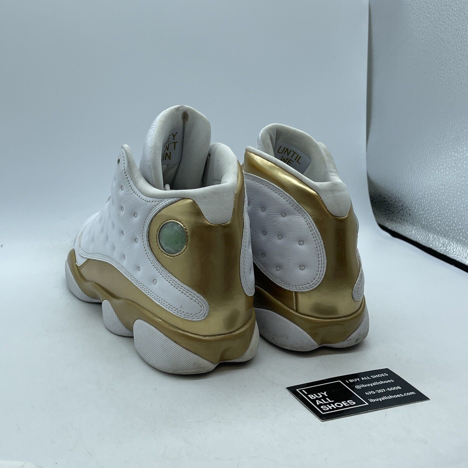 Size 11 - Air Jordan 13 Retro Defining Moments Gold White Leather (414571-135)
