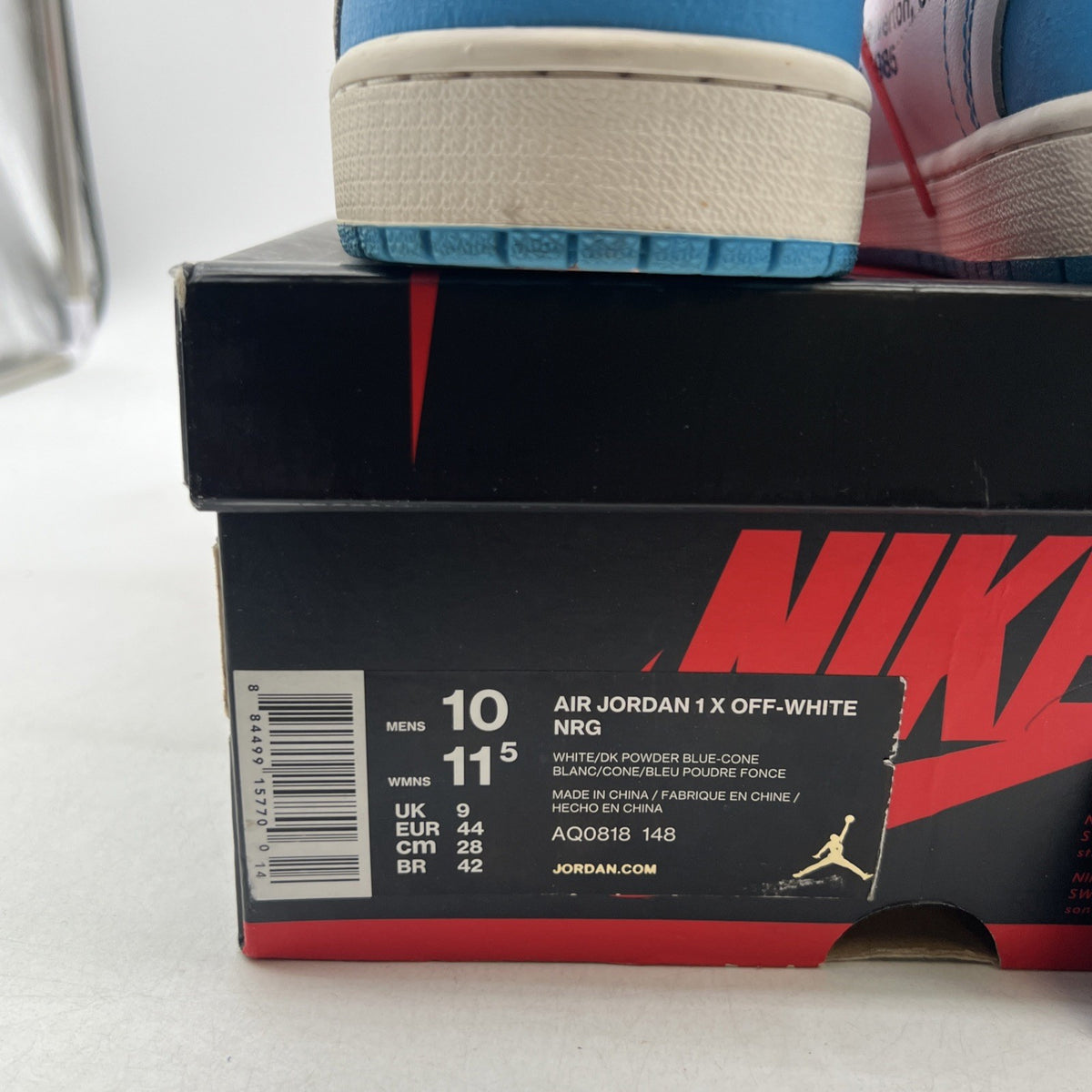 Size 10 - Air Jordan 1 Retro OG x Off-White High UNC (AQ0818-148)