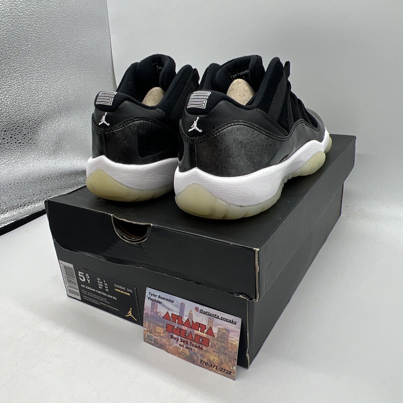 Size 5.5 - Jordan 11 Retro Low Barons 2017 Brand New Og All