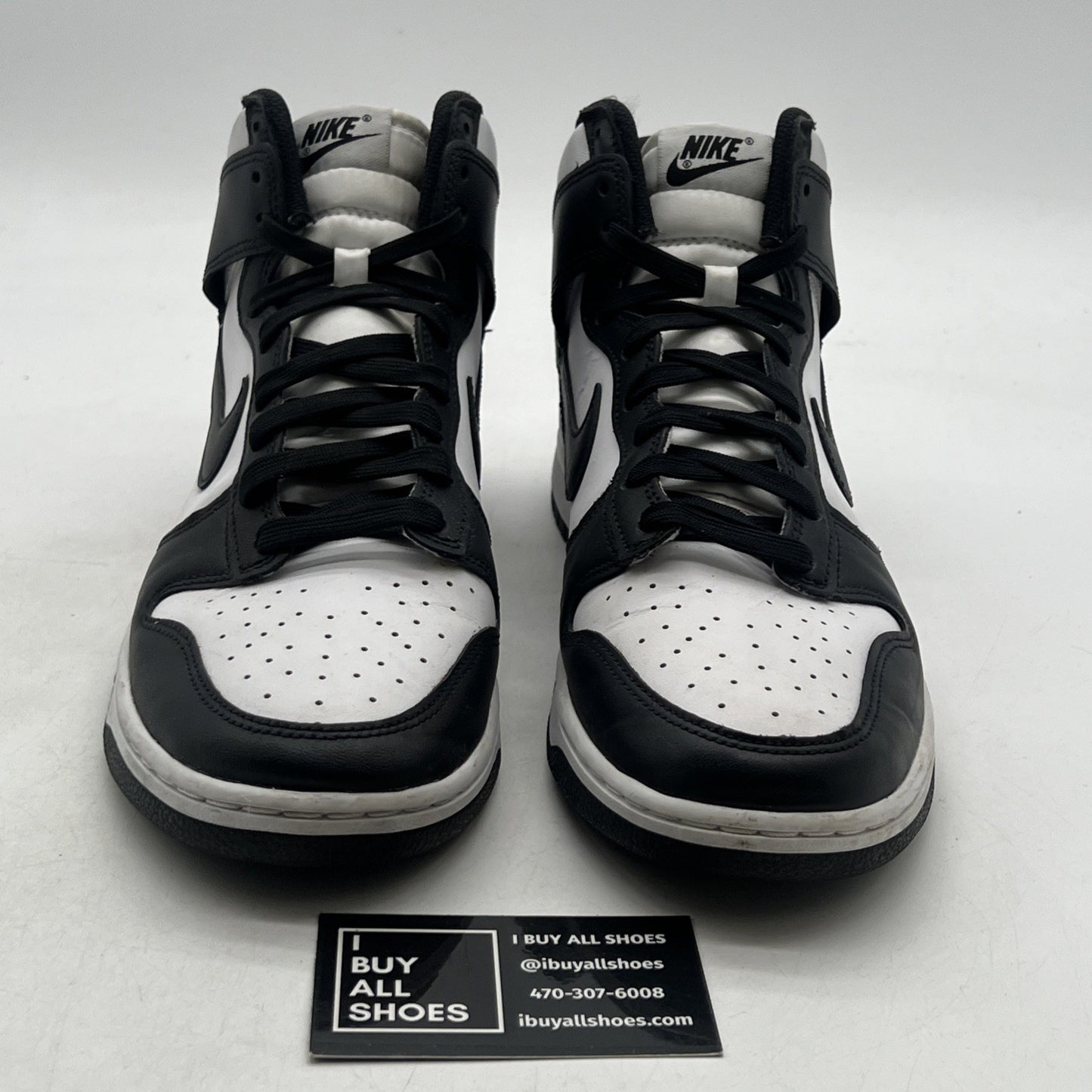 Size 10.5 - Nike Dunk High Black White (DD1399-105)