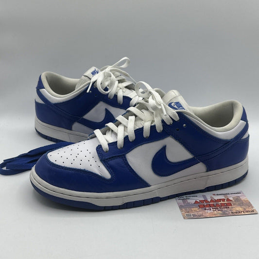 Size 10.5 - Nike Dunk Low Retro SP Kentucky 2020 White Blue Premium Leather OG