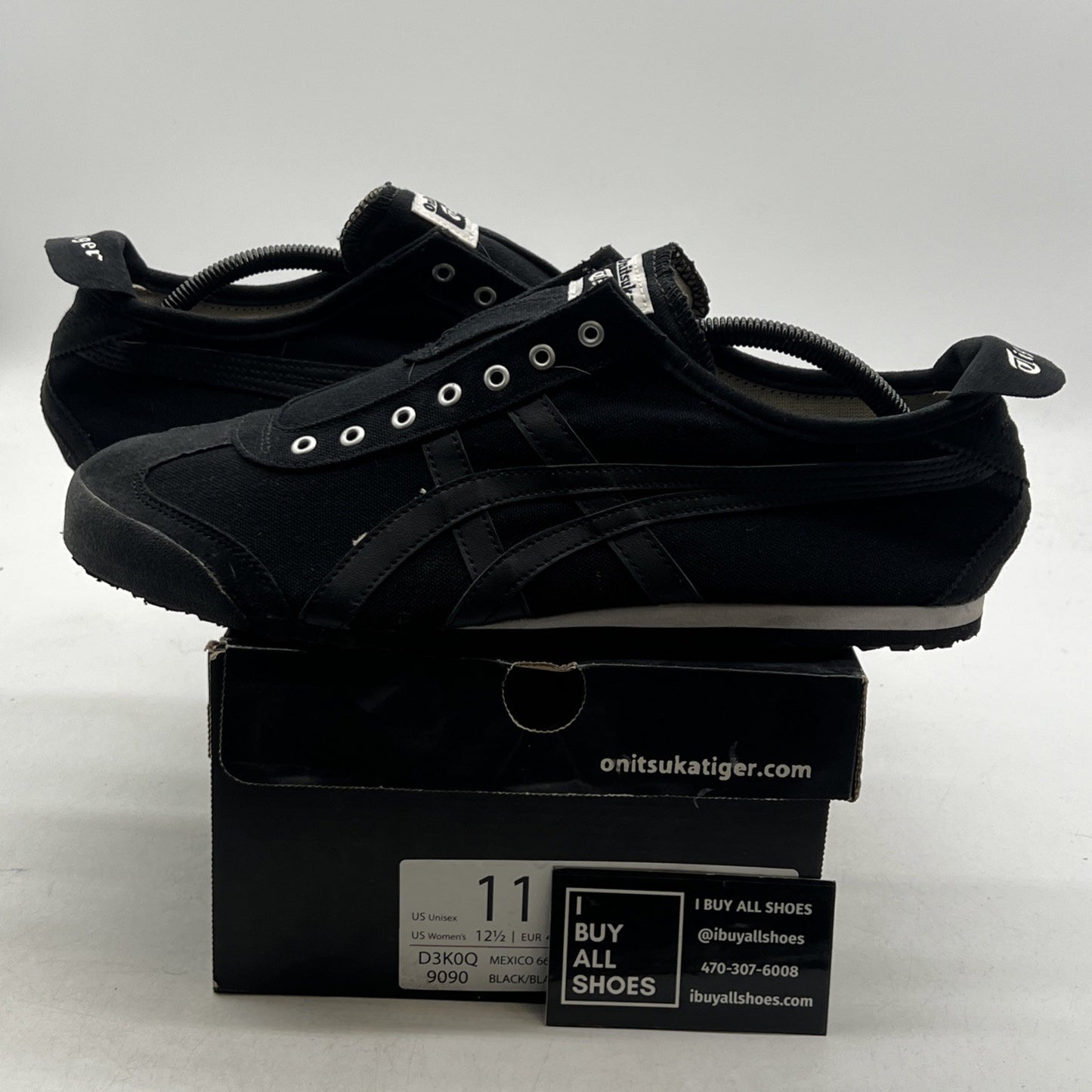 Size 11 - Onitsuka Tiger Mexico 66 Slip-On Trainers (D3K0Q-9090)