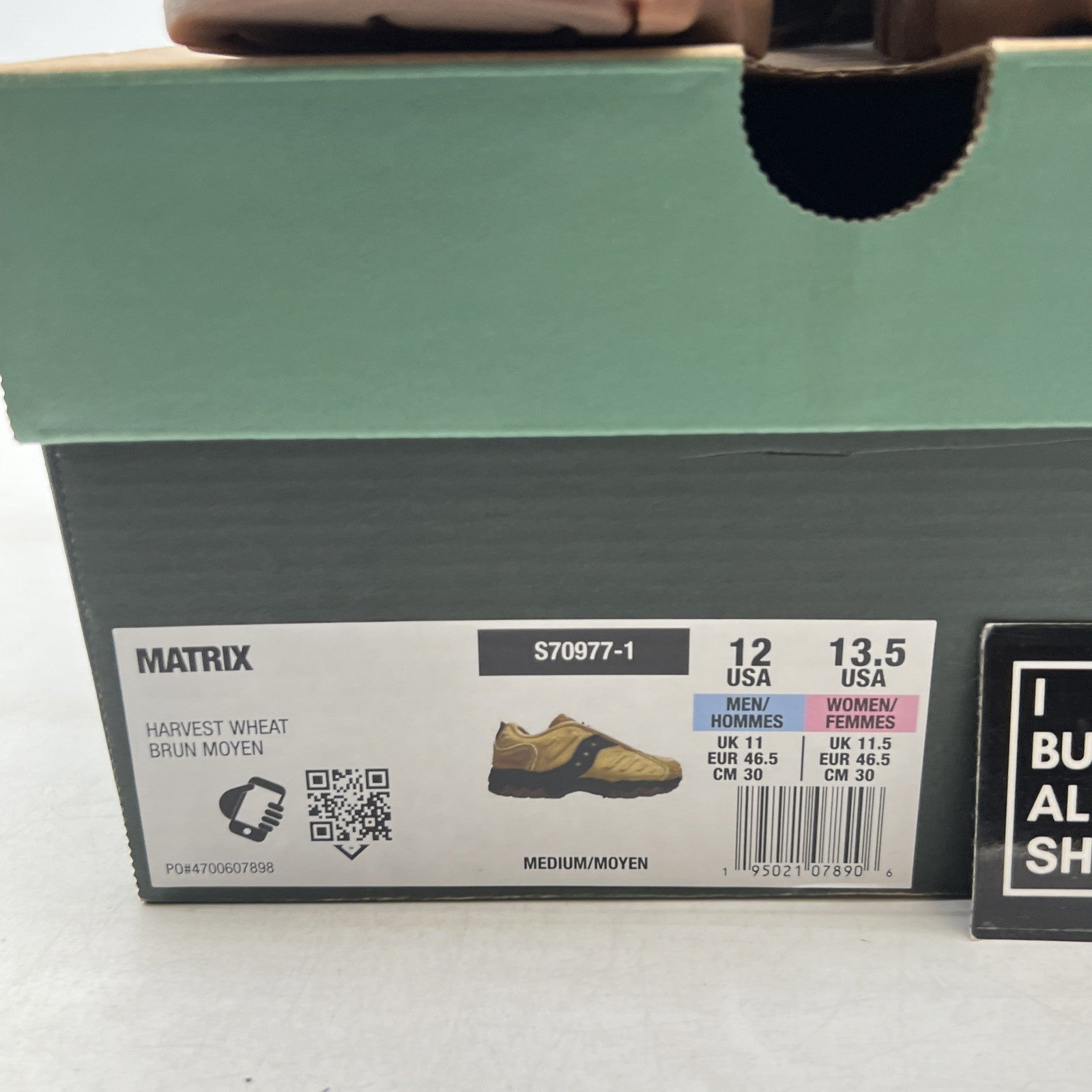 Size 12 - Saucony Colour Plus Companie x Matrix Harvest Wheat (S70977-1)