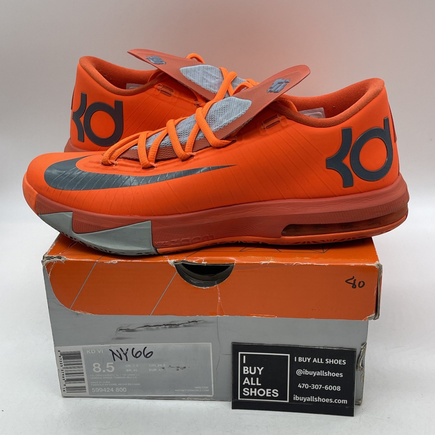 Size 8.5 - Nike KD 6 NYC 66 (599424-800)
