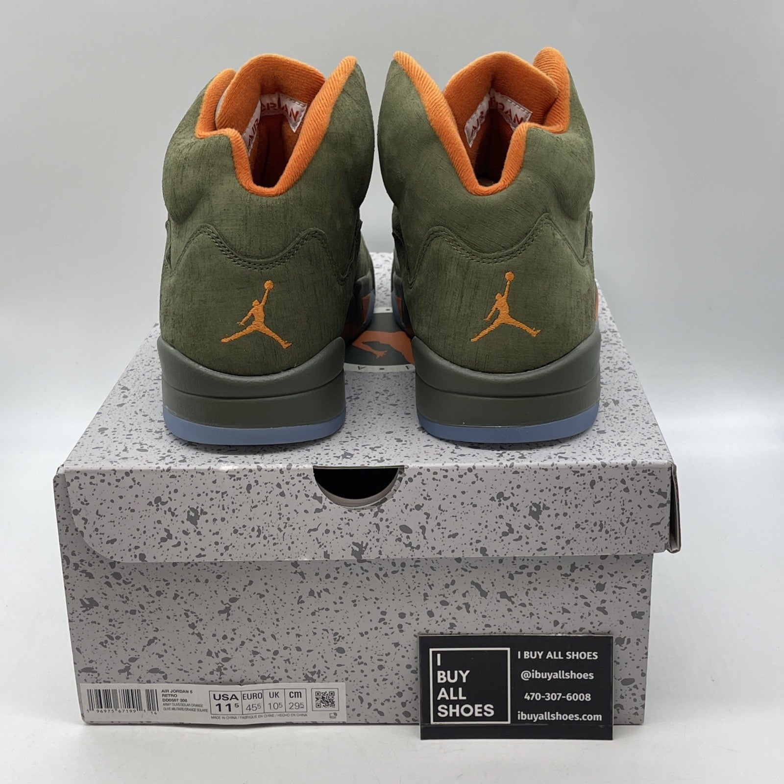 Size 11.5 - Air Jordan 5 Retro 2024 Olive Green (DD0587-308)
