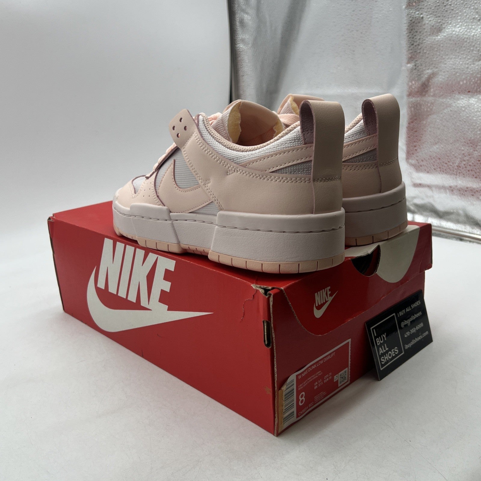 Size 8 - Nike Dunk Disrupt Low Pale Coral W (CK6654-602)