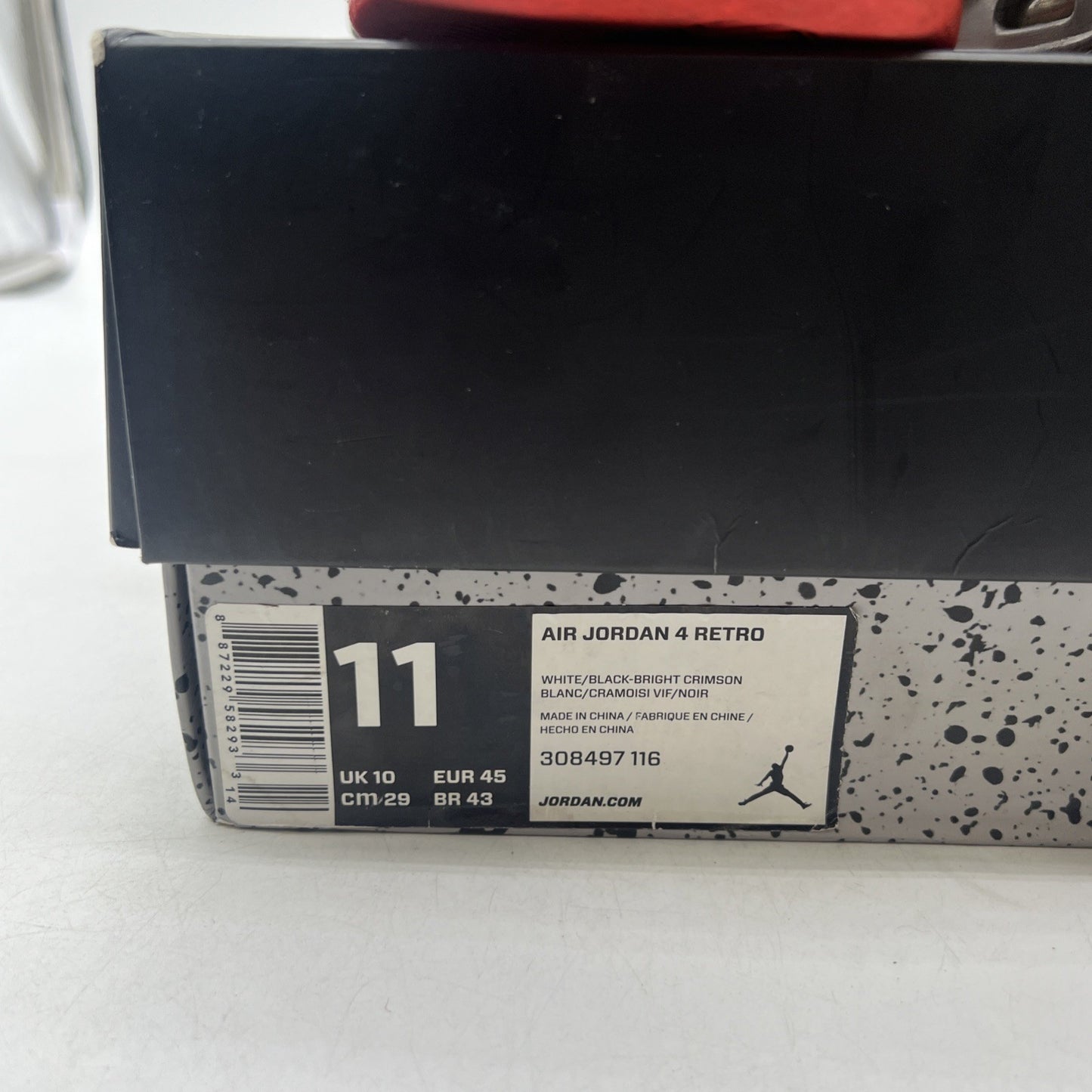 Size 11 - Air Jordan 4 Retro Pale Citron Bright Crimson (308497-116)