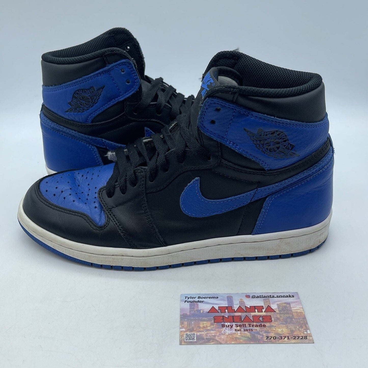 Size 8 - Jordan 1 Retro OG High Royal Blue White Black (555088-007)