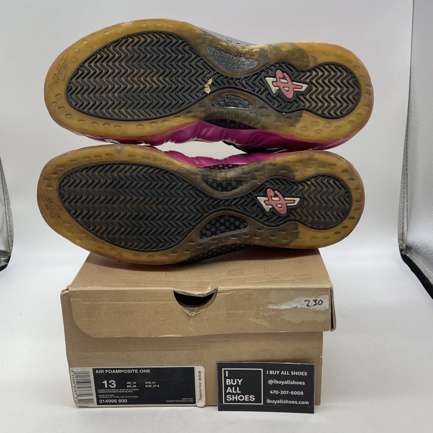 Size 13 - Nike Air Foamposite One Pearlized Pink (314996-600)