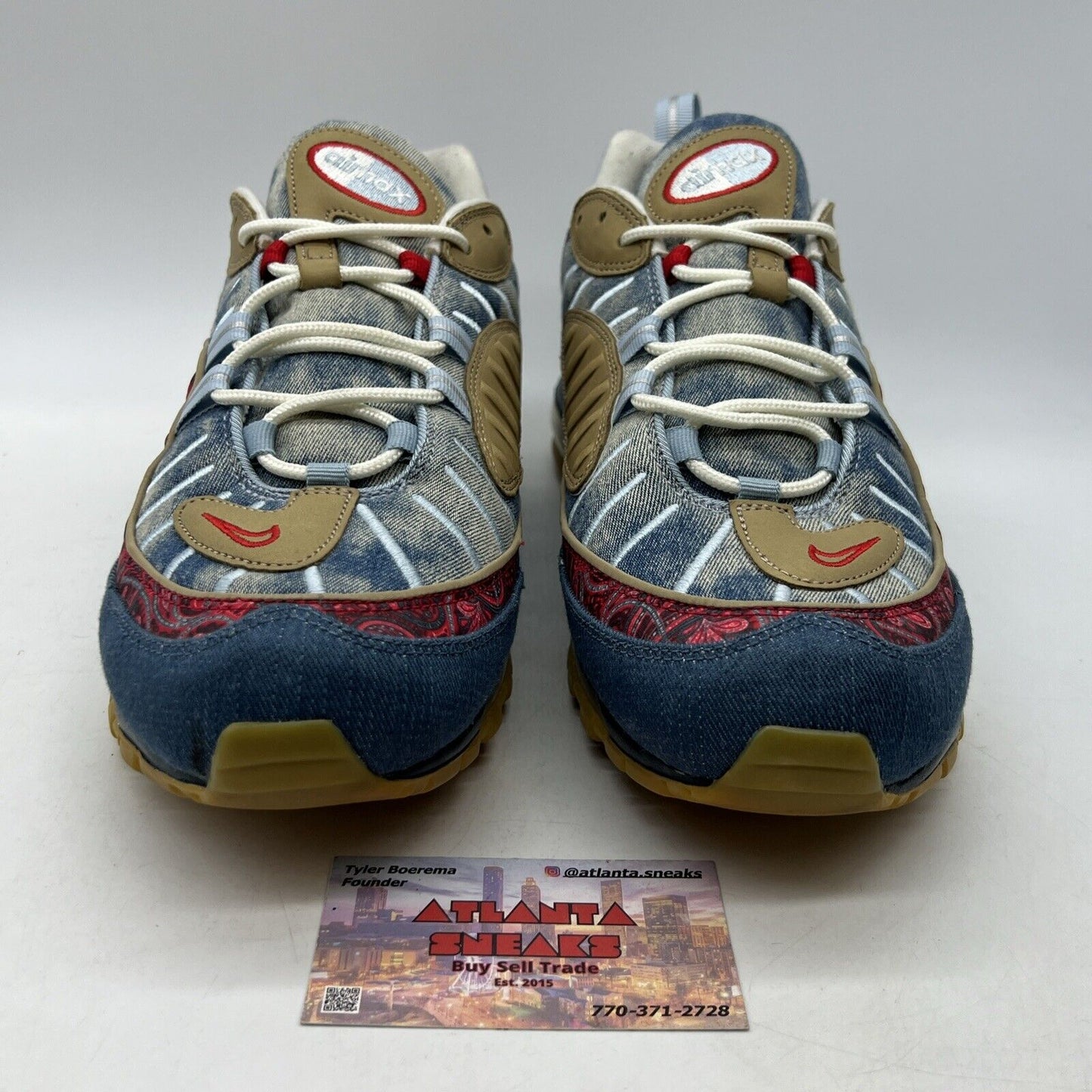 Size 11 - Nike Air Max 98 Wild West Blue Red Gum Jean Tan (BV6045-400)