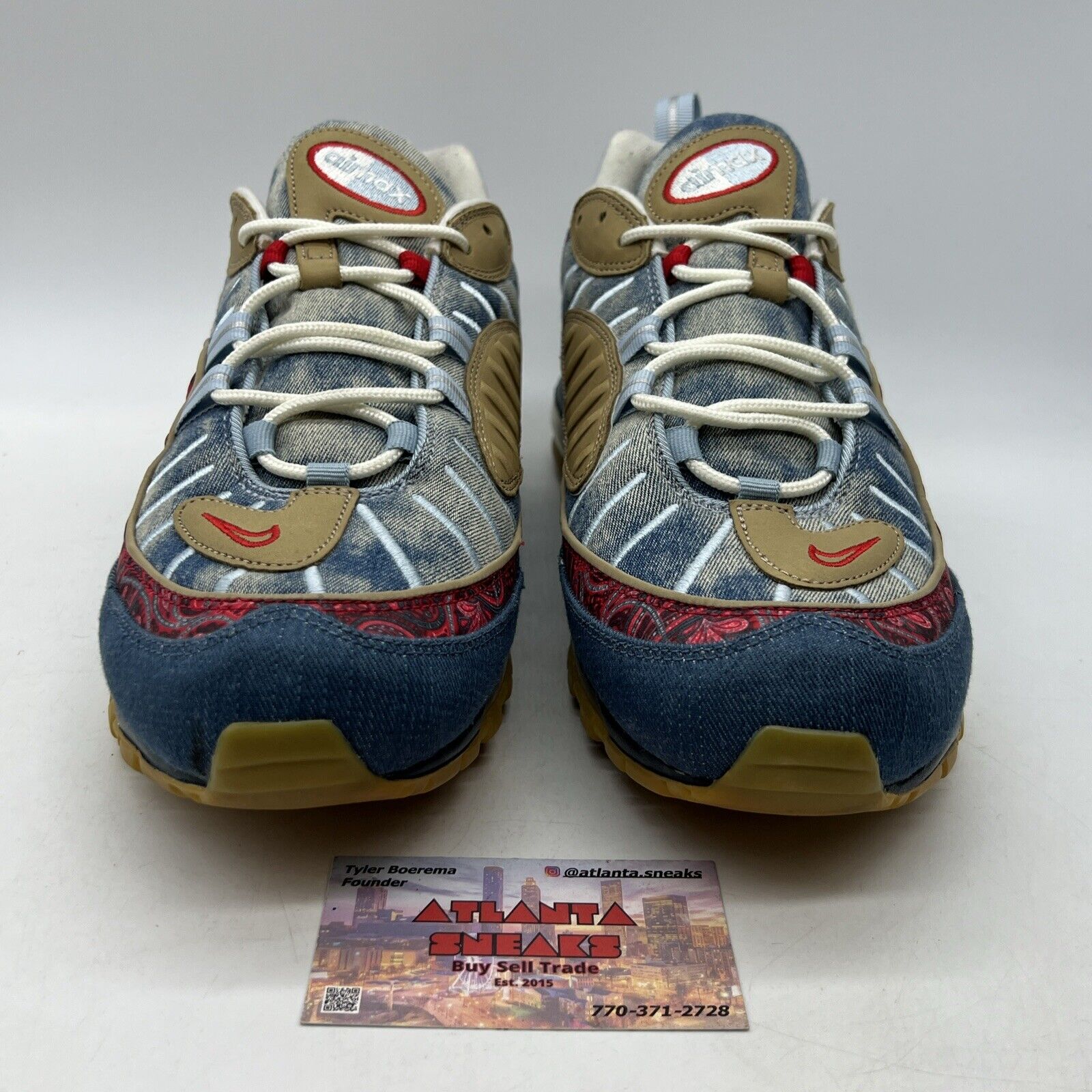 Size 11 - Nike Air Max 98 Wild West Blue Red Gum Jean Tan (BV6045-400)