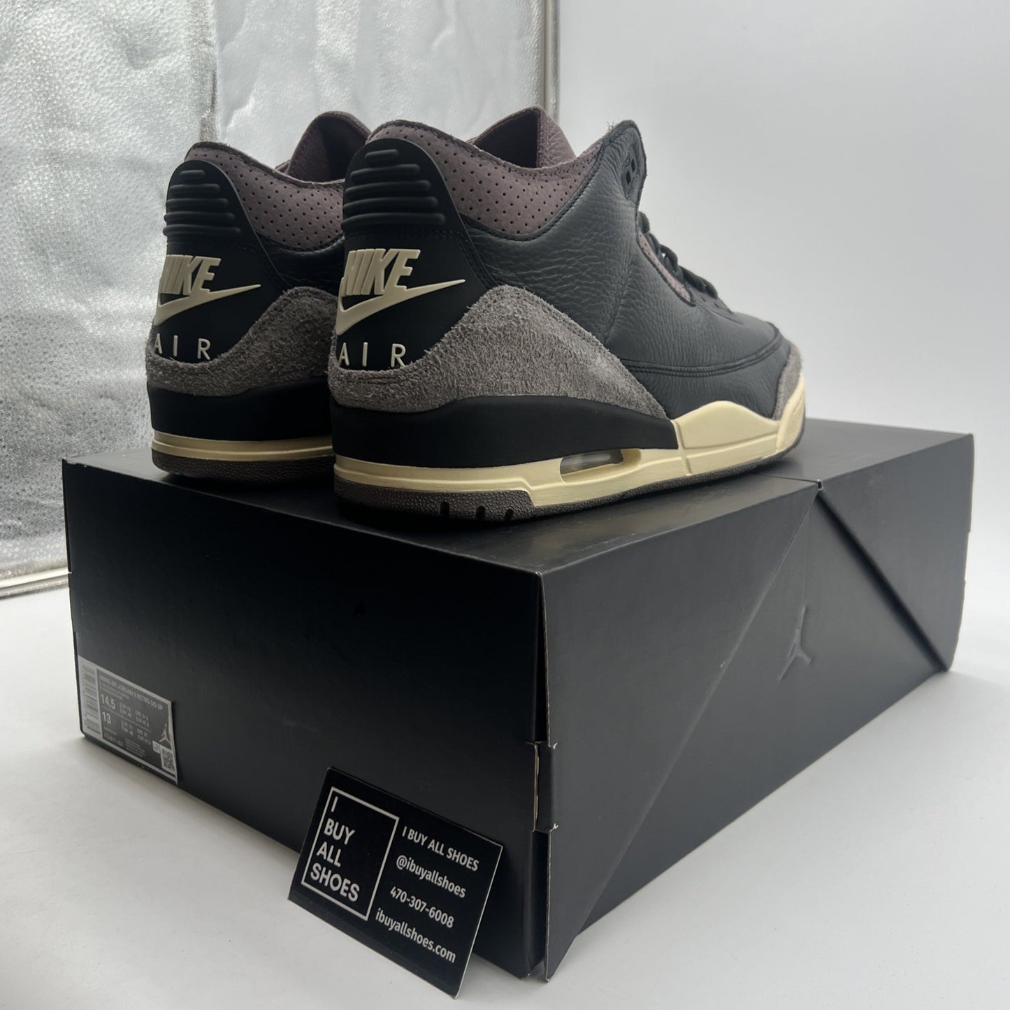 Size 14.5 - A Ma Maniére x Air Jordan 3 Retro While You Were Sleeping W