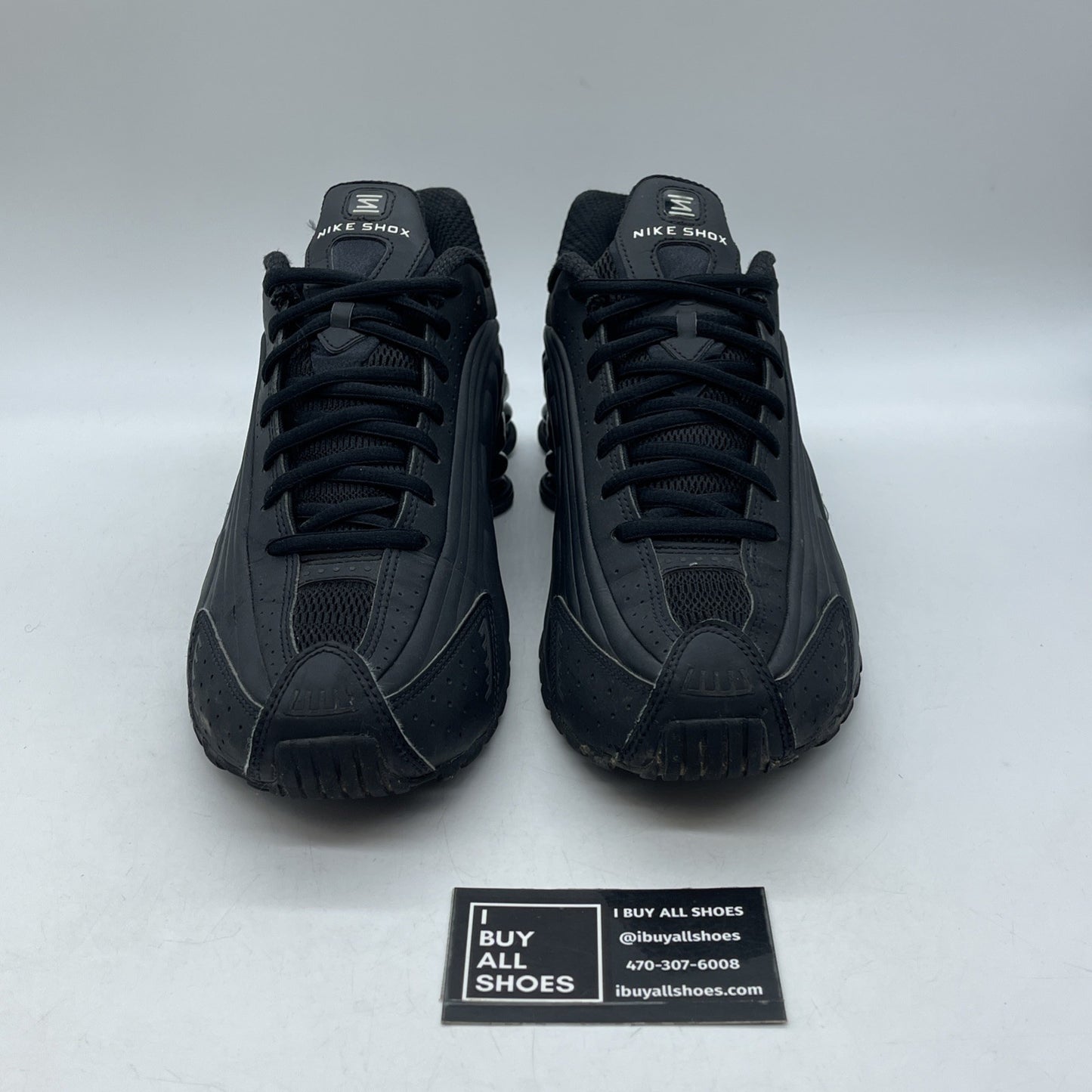 Size 10 - Nike Shox R4 Black Suede Leather  (HQ1988-001)