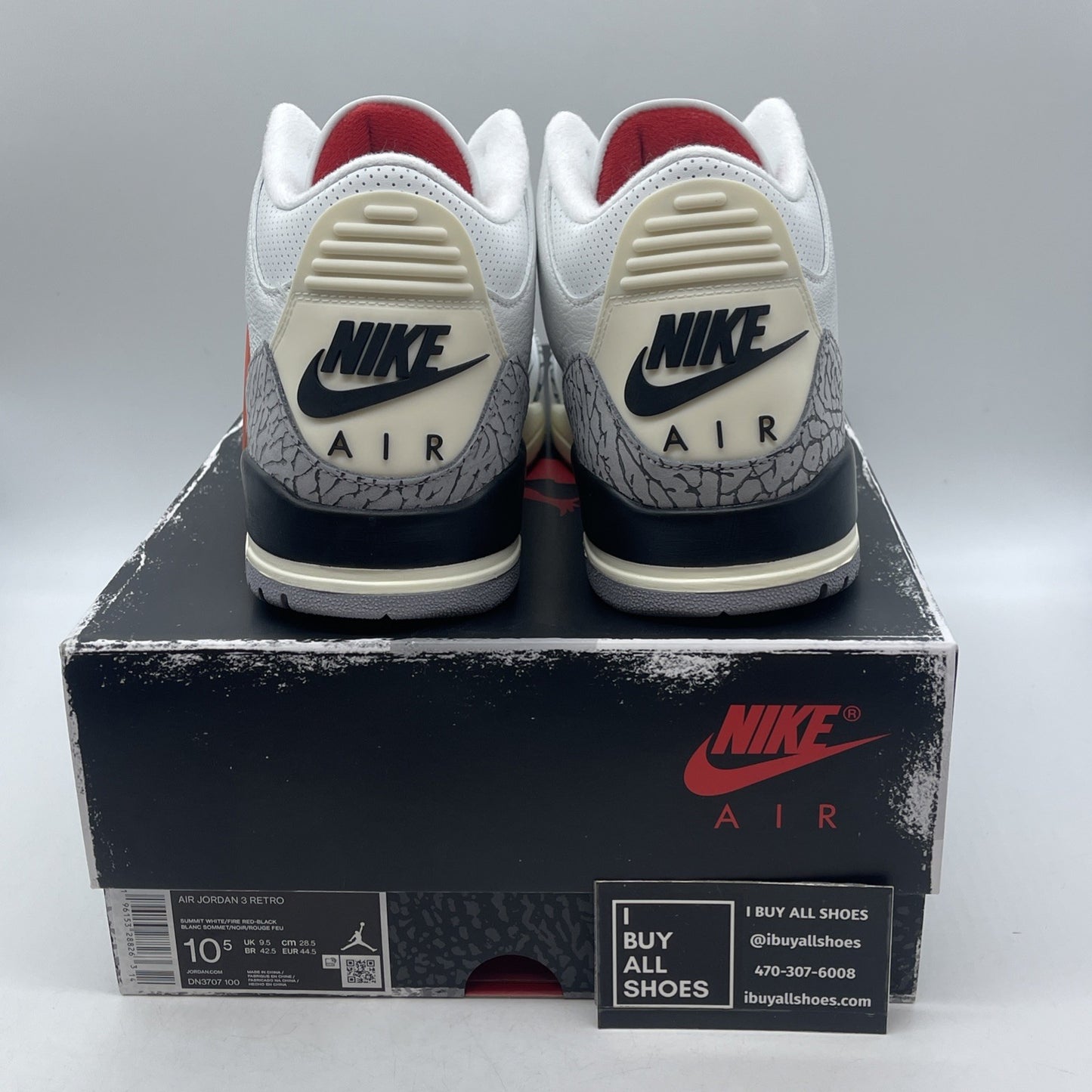 Size 10.5 - Air Jordan 3 Retro Mid White Cement Reimagined (DN3707-100)
