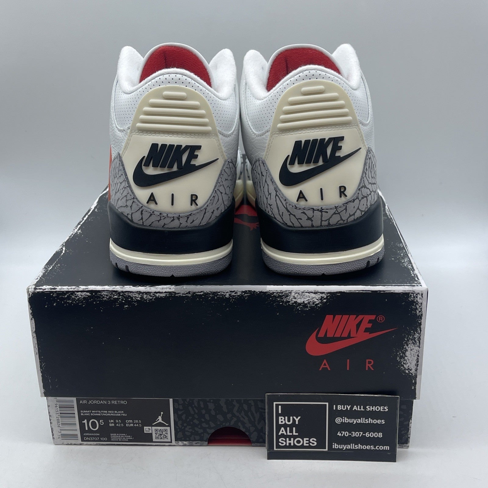Size 10.5 - Air Jordan 3 Retro Mid White Cement Reimagined (DN3707-100)