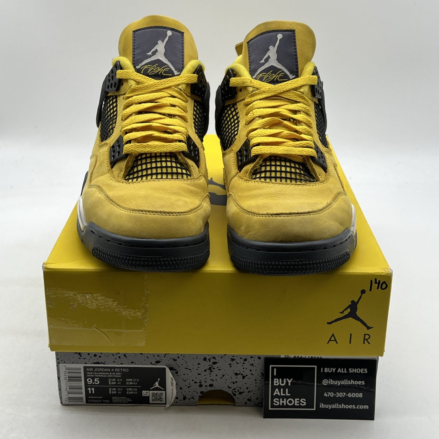 Size 9.5 - Air Jordan 4 Retro Mid Lightning (CT8527-700)