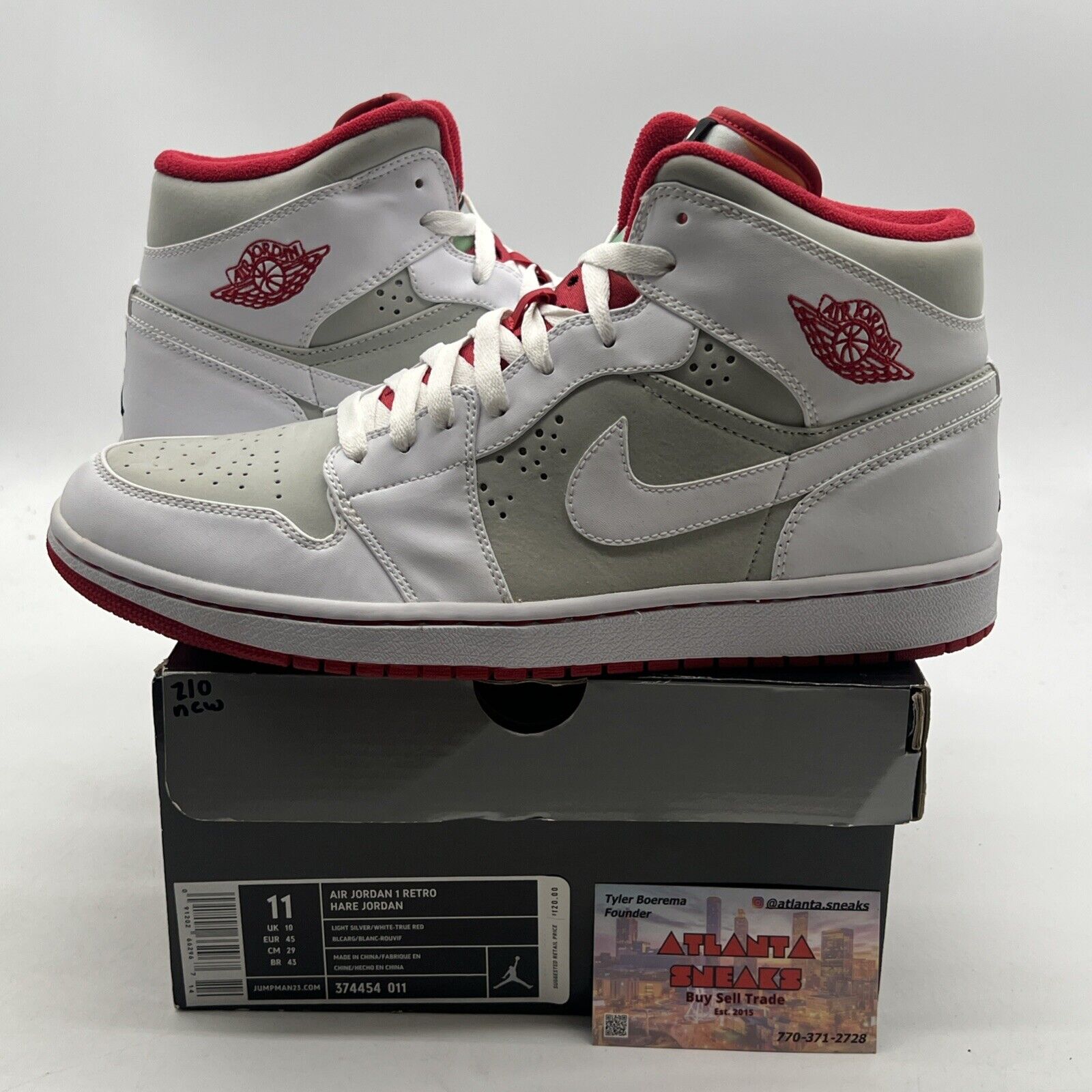 Size 11 - Air Jordan 1 Retro 2009 Hare (374454-011)
