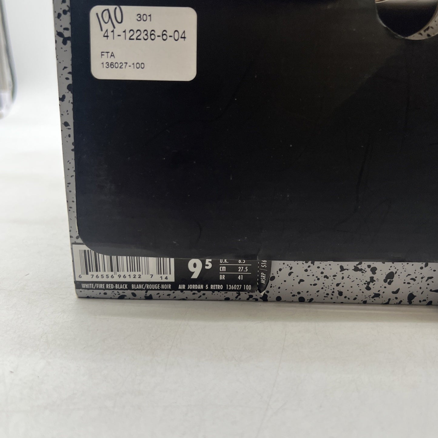 Size 9.5 - Air Jordan 5 Retro 2013 White Fire Red (136027-100)