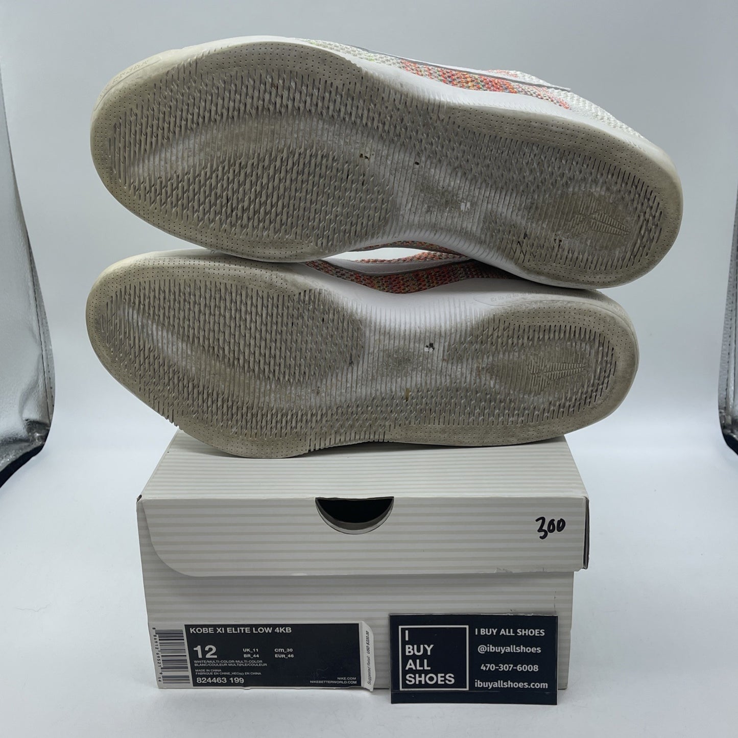 Size 12 - Nike Kobe 11 Elite 4KB Low White Horse Green Suede (824463-199)