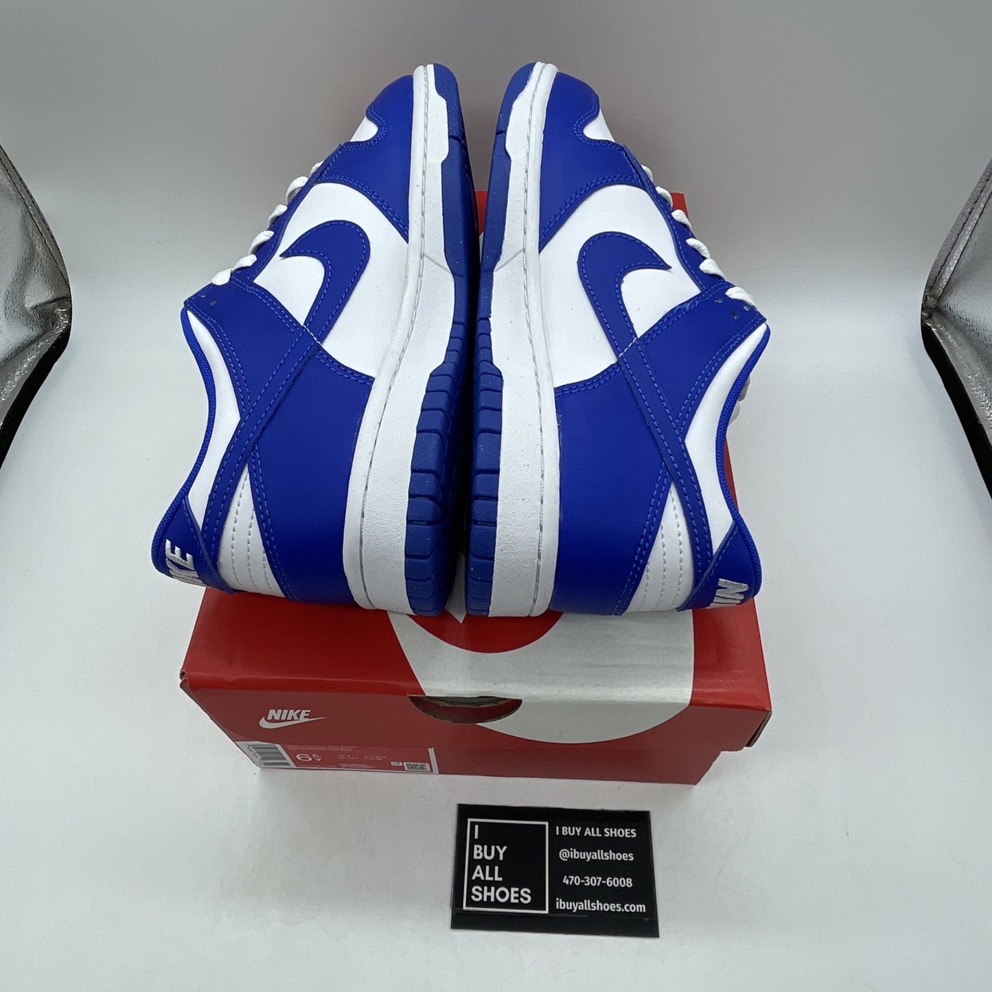 Size 6.5Y - Nike Dunk Low Racer Blue White Leather (DV7067-400)