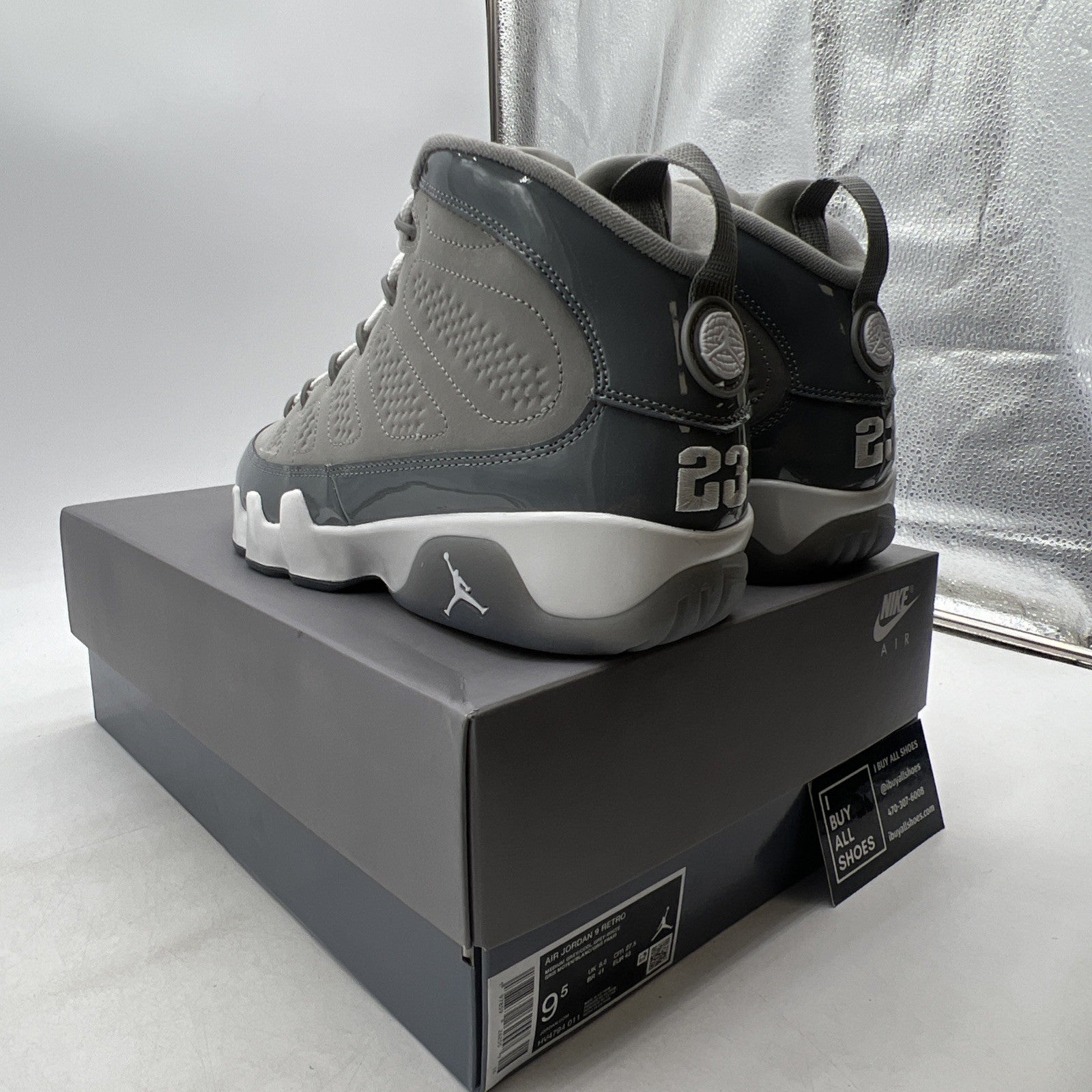Size 9.5 - Air Jordan 9 Retro 2025 Cool Grey (HV4794-011)