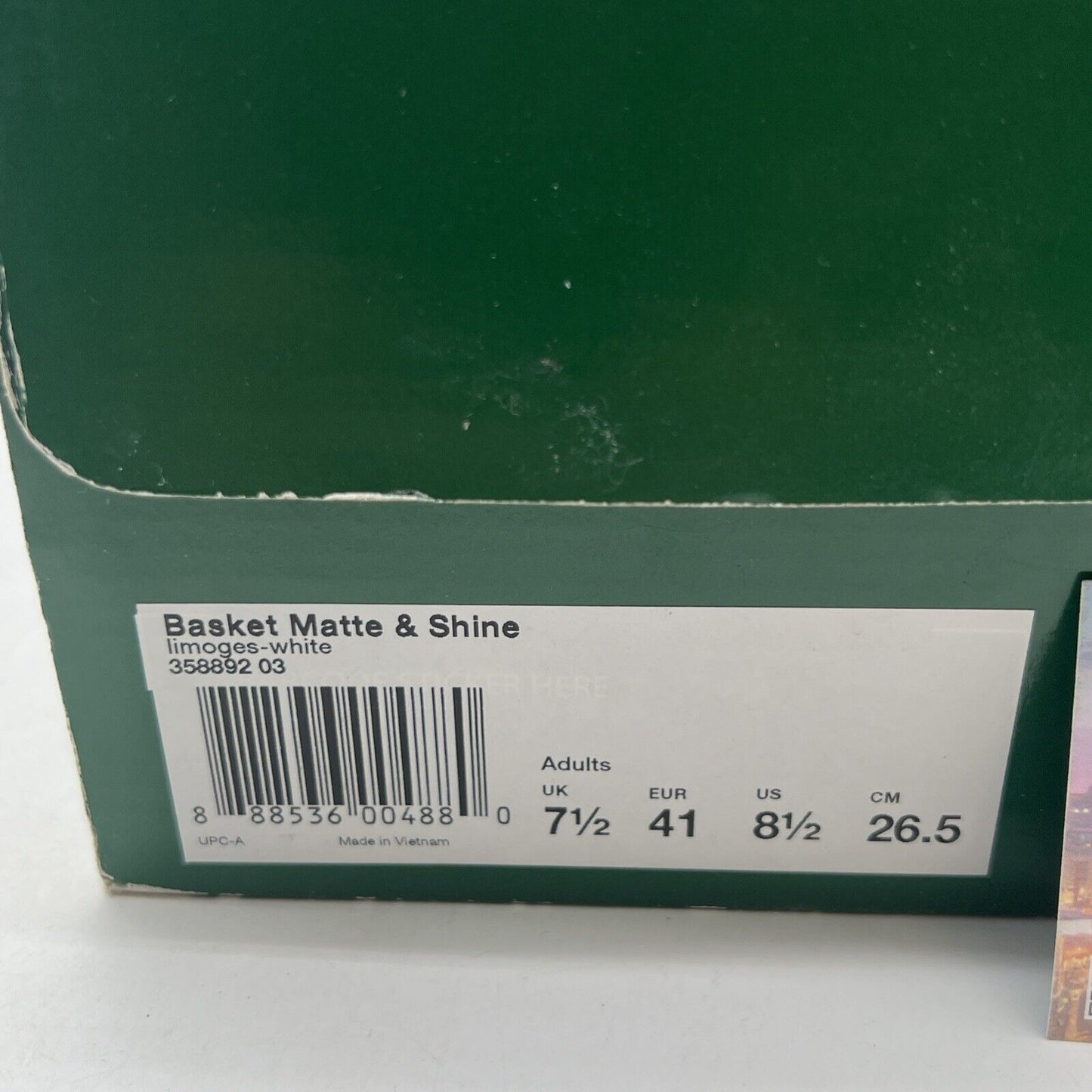 Size 8.5 - PUMA Basket Matte & Shine - Limoges (357892-03)