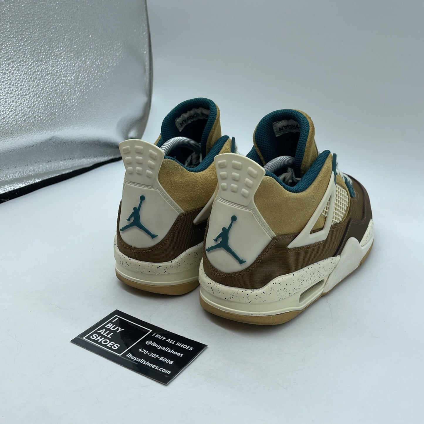 Size 7Y (GS) - Jordan 4 Retro Low Cacao Wow 2023 Brown Blue Suede (FB2214-200)