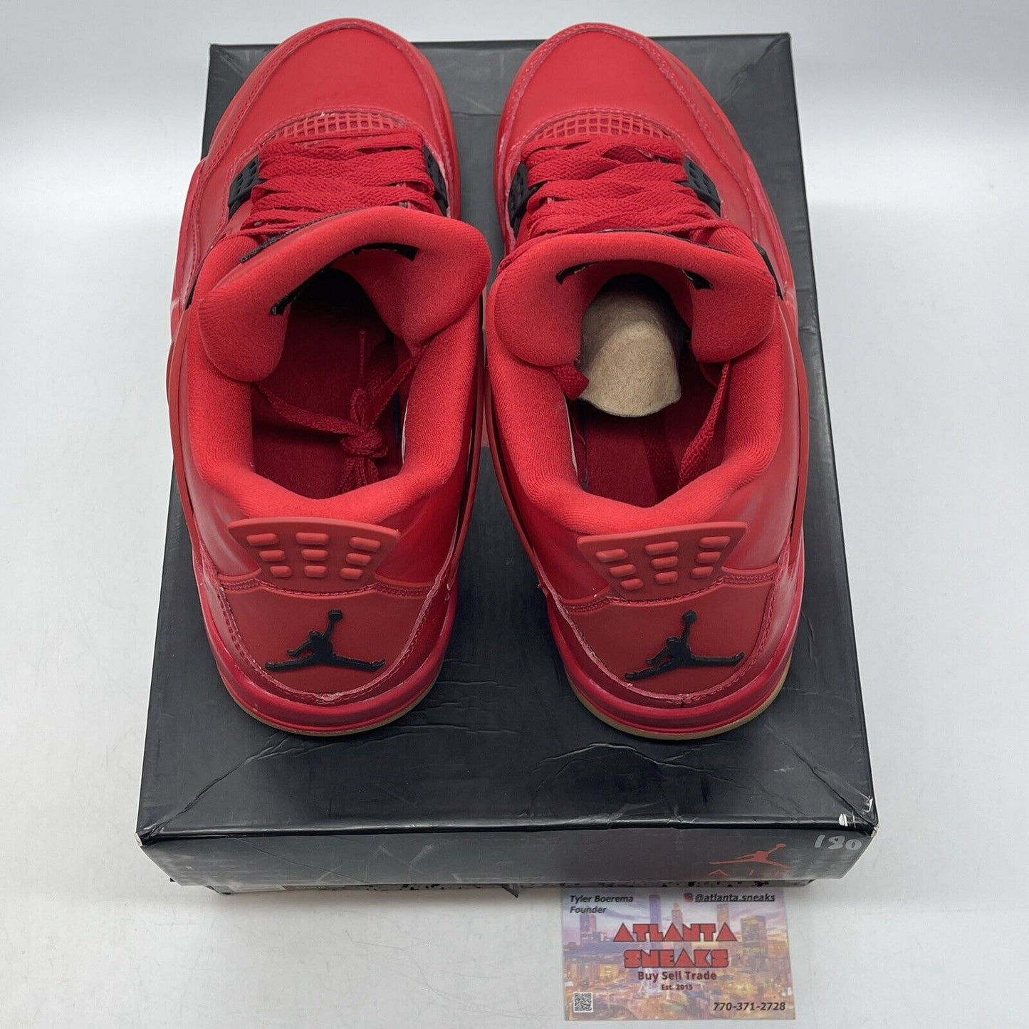 Size 10 W - Air Jordan 4 Retro NRG Singles Day Women’s Red Black (Av3914-600)