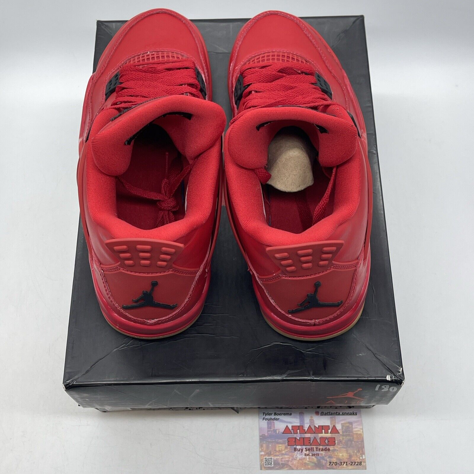 Size 10 W - Air Jordan 4 Retro NRG Singles Day Women’s Red Black (Av3914-600)