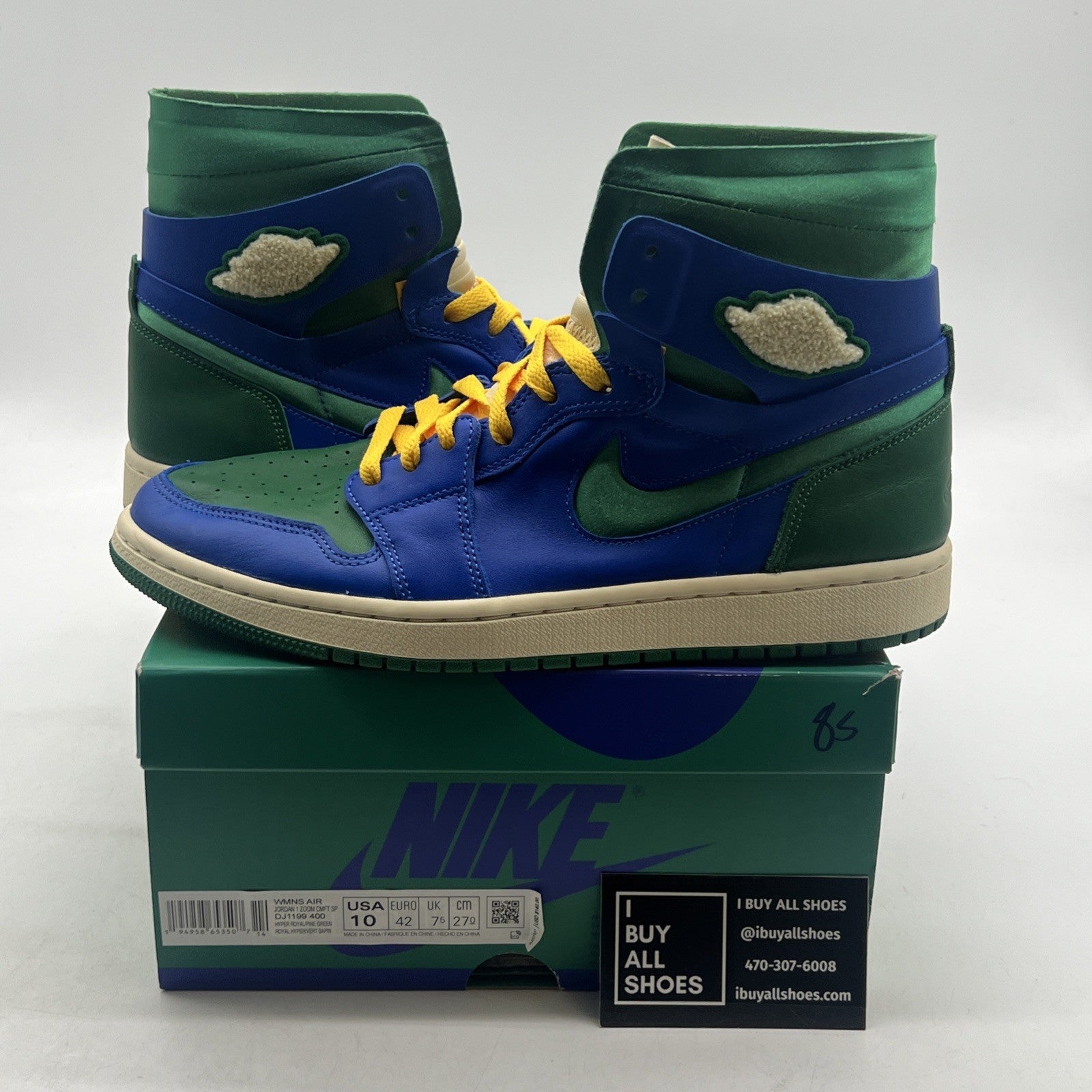 Size 10 - Aleali May x Air Jordan 1 Zoom Comfort High Califia W (DJ1199-400)
