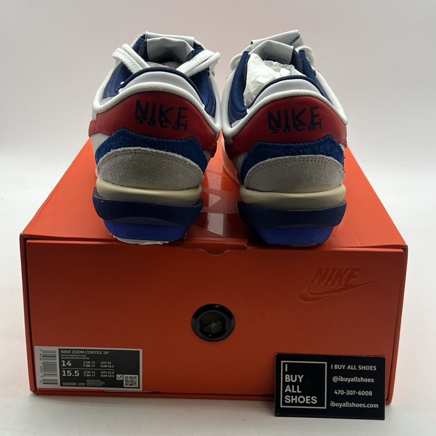 Size 14 - Nike sacai x Zoom Cortez SP OG (DQ0581-100)