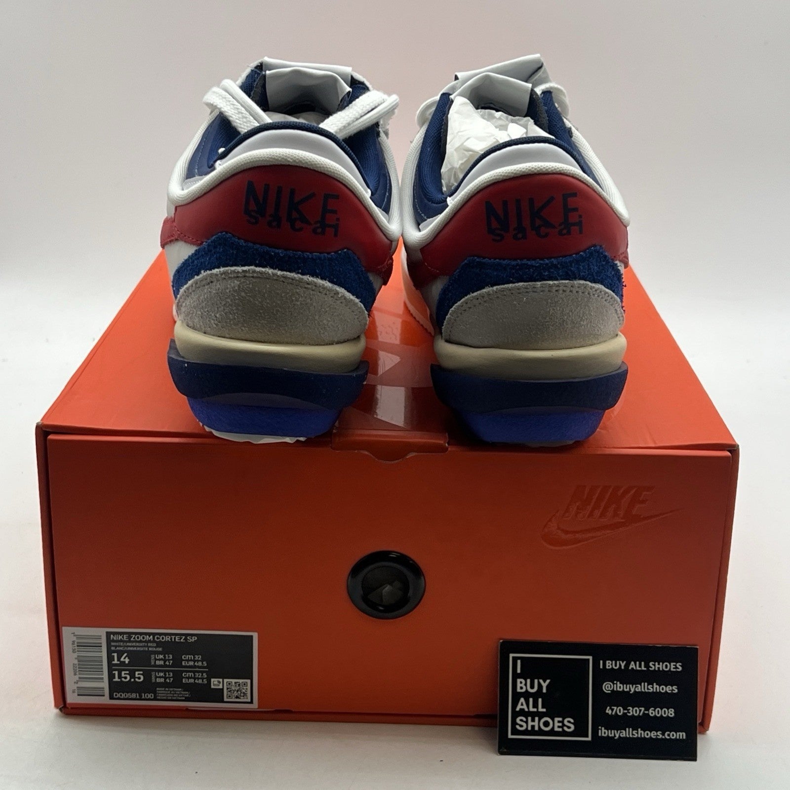 Size 14 - Nike sacai x Zoom Cortez SP OG (DQ0581-100)
